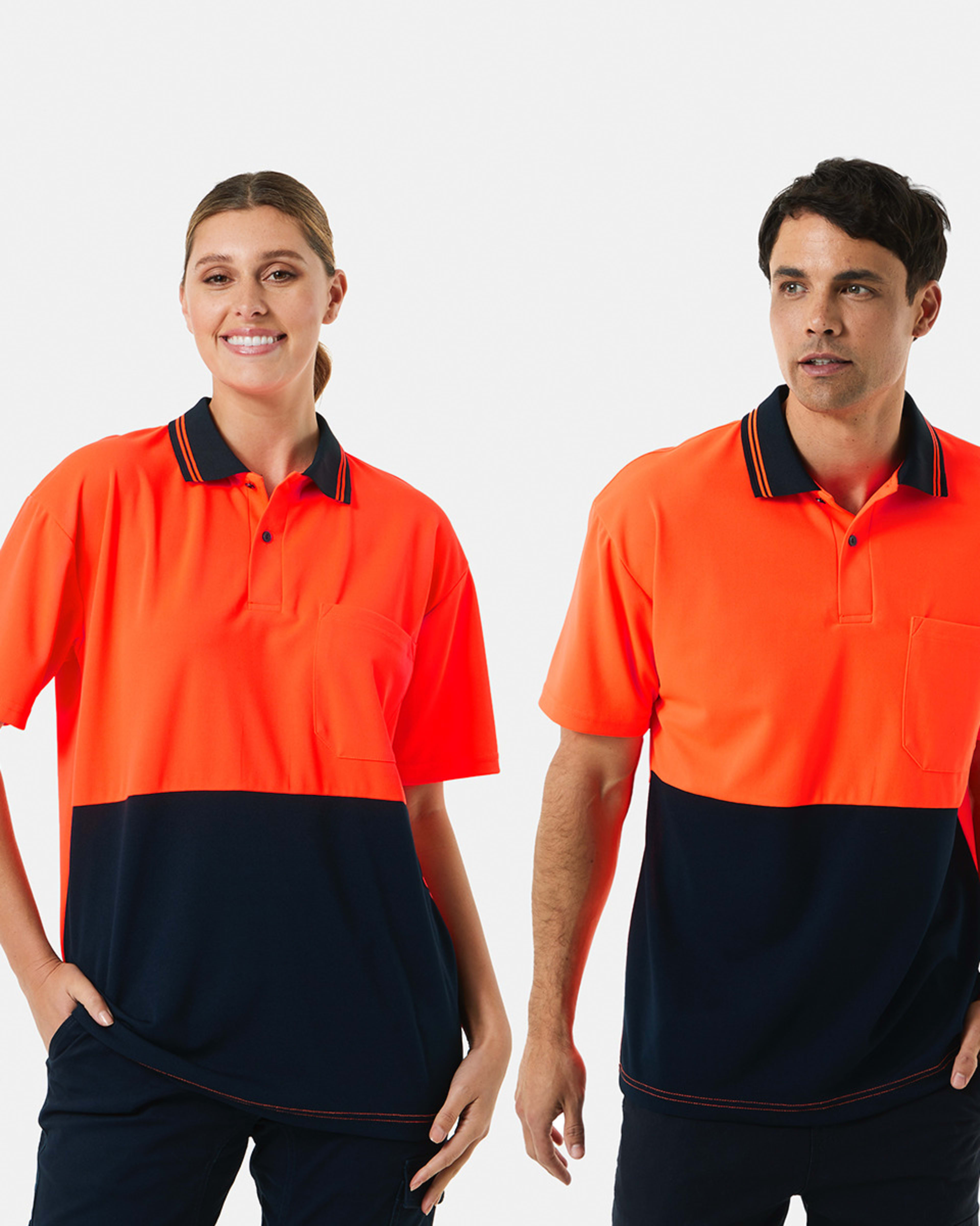 Workwear Short Sleeve Fluorescent Polo Shirt Kmart
