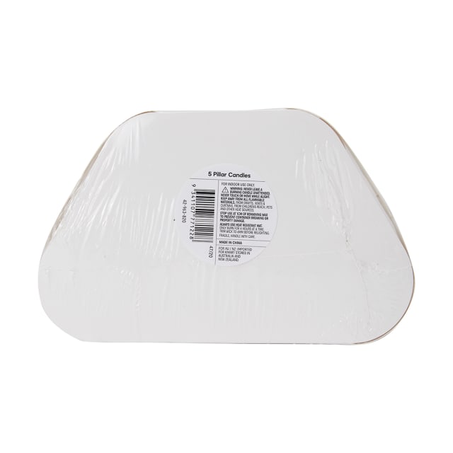 5 Pack Pillar Candles Kmart