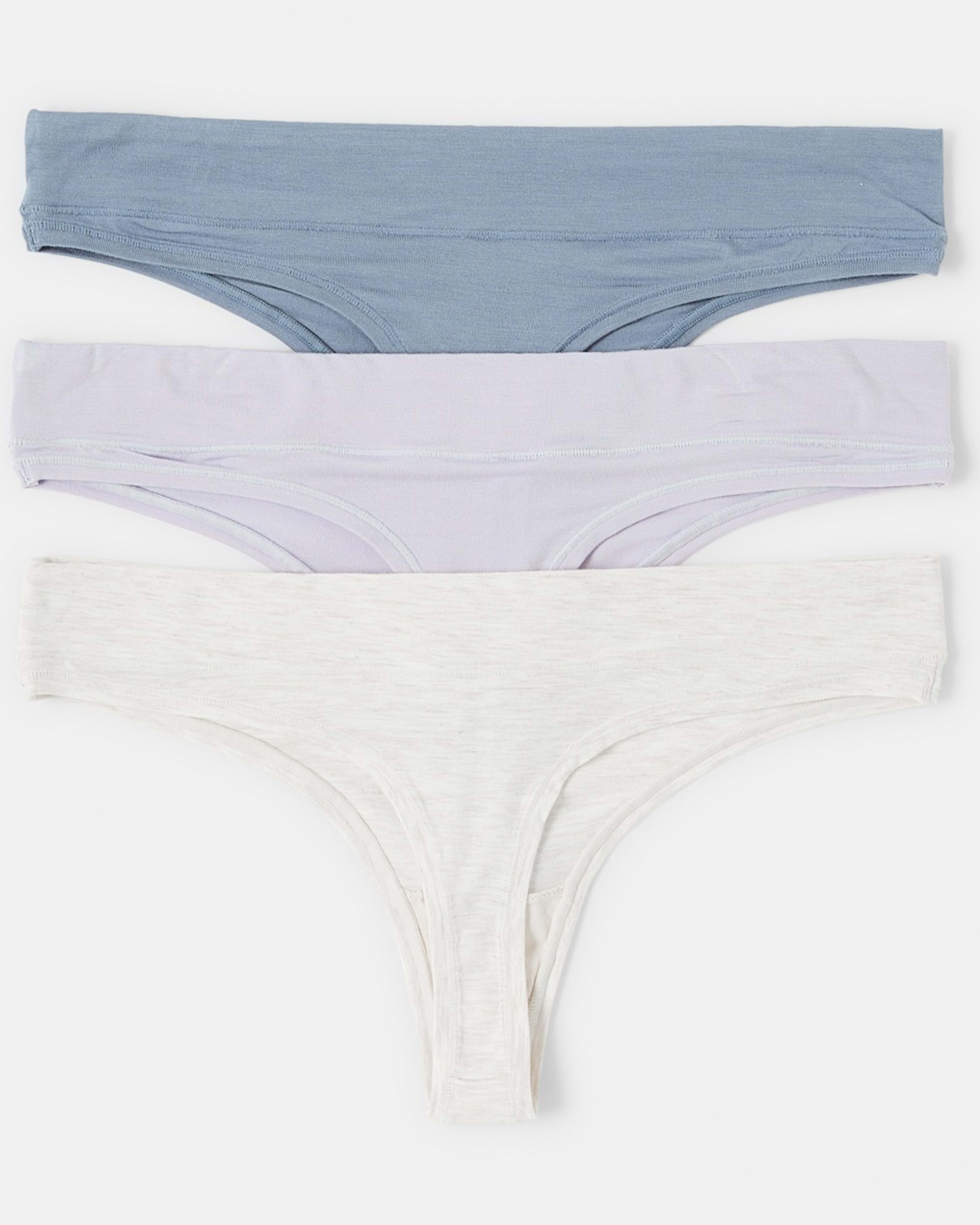 2 3 Pack Bamboo Blend G-String Briefs Bm Gh St, 2 of 8