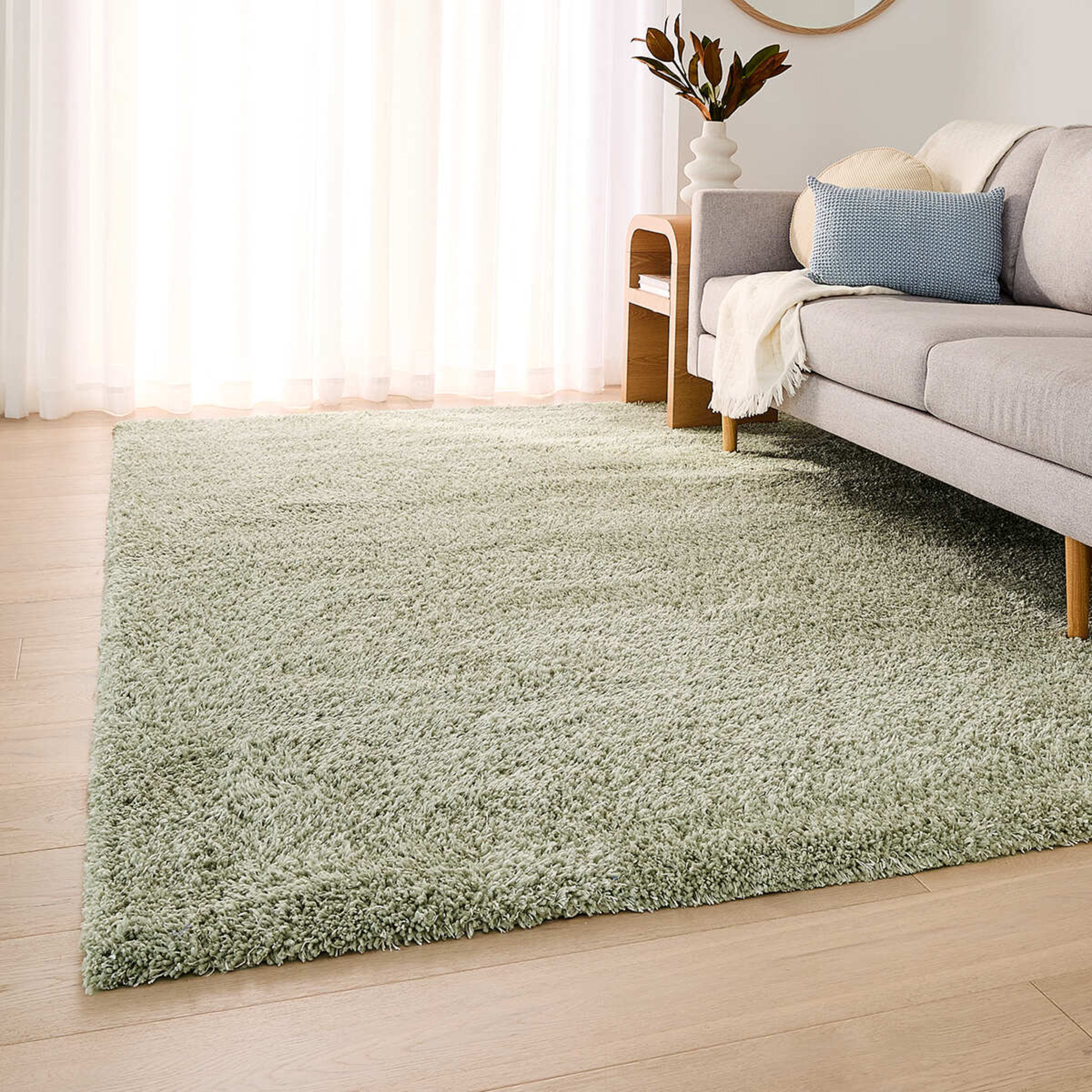 1 Flecked Rug - Sage, Extra Large - 270cm x 180cm