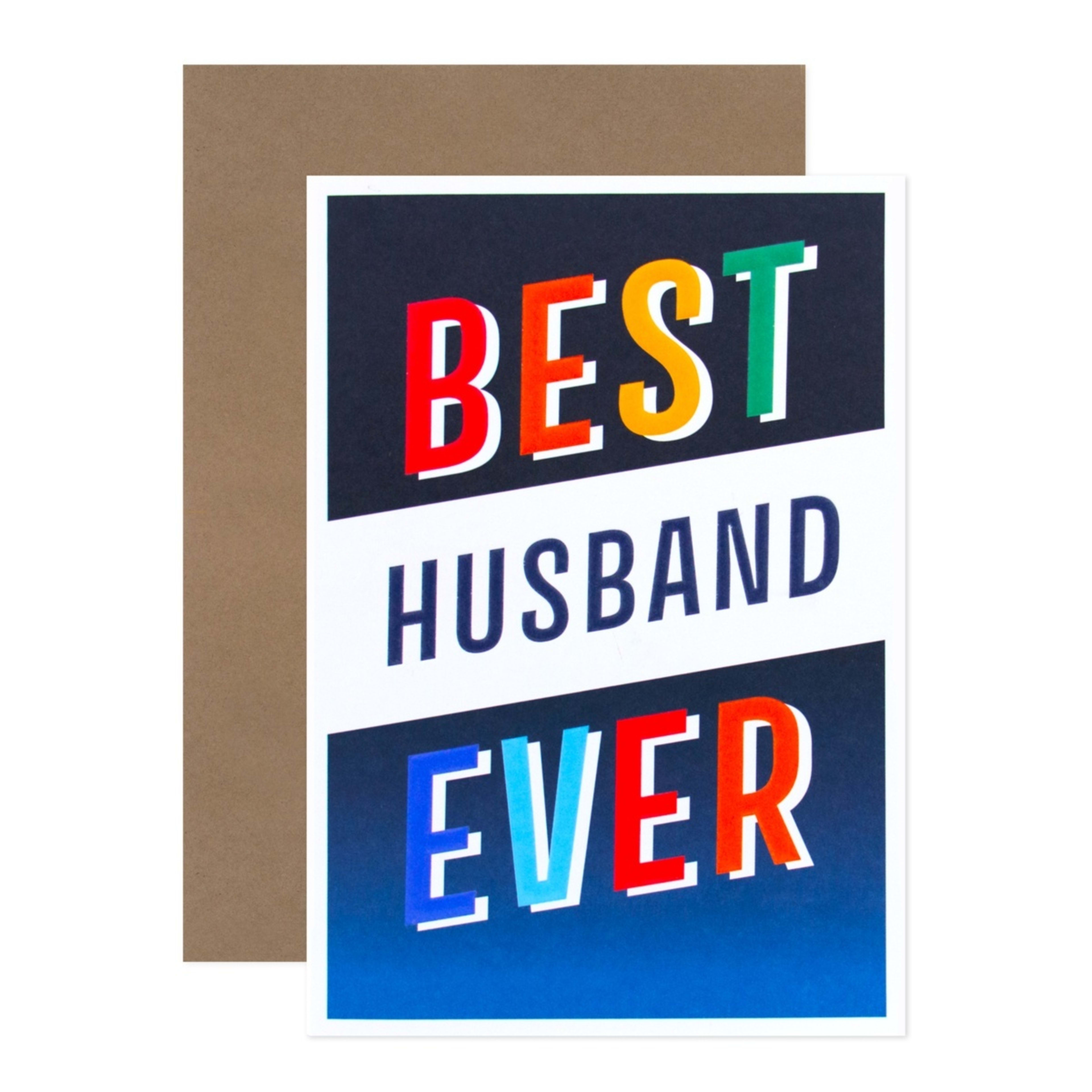 1 Hallmark Greeting Card For Husband - Best Ever!