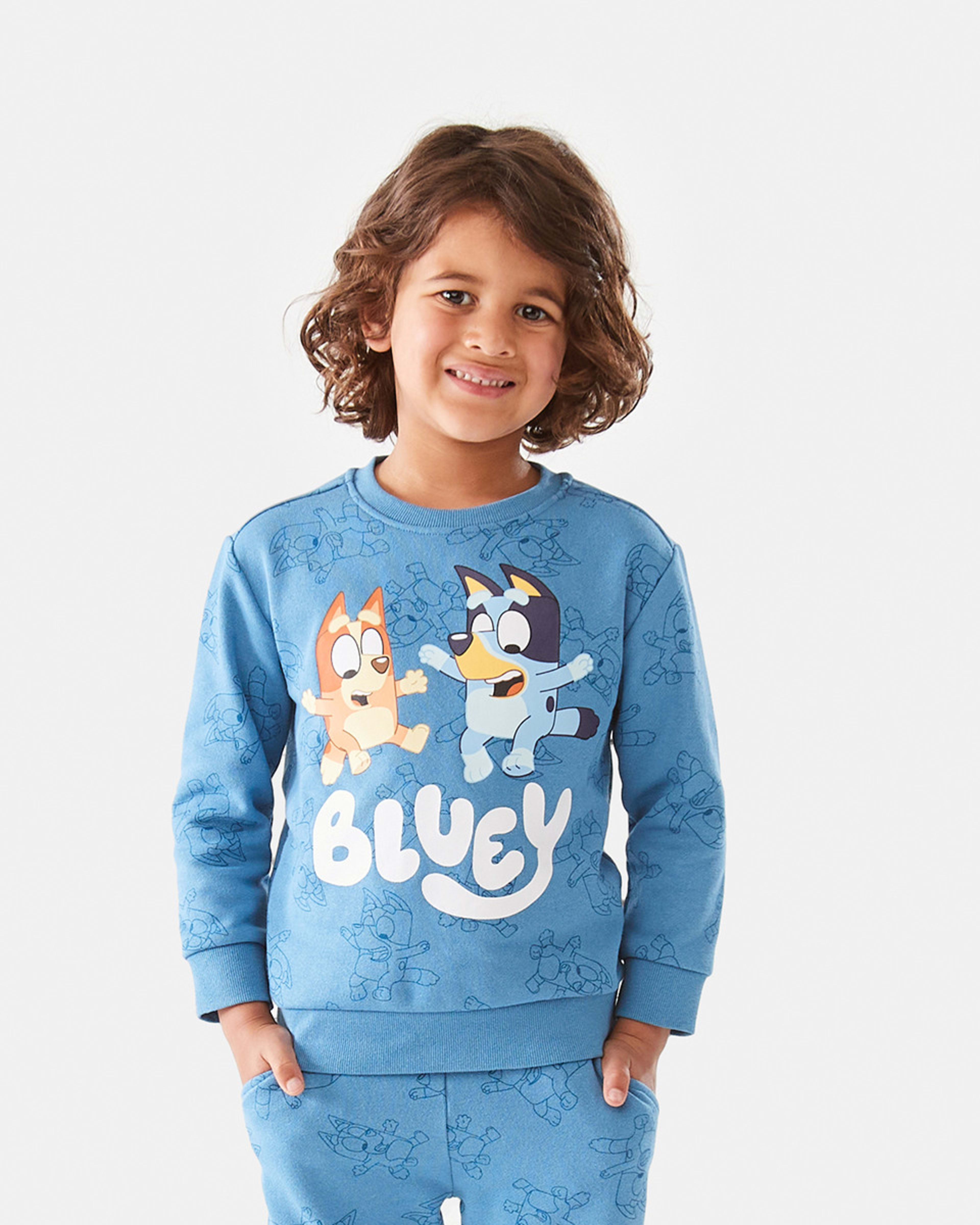 Bluey License Print Crew Neck Sweatshirt - Kmart