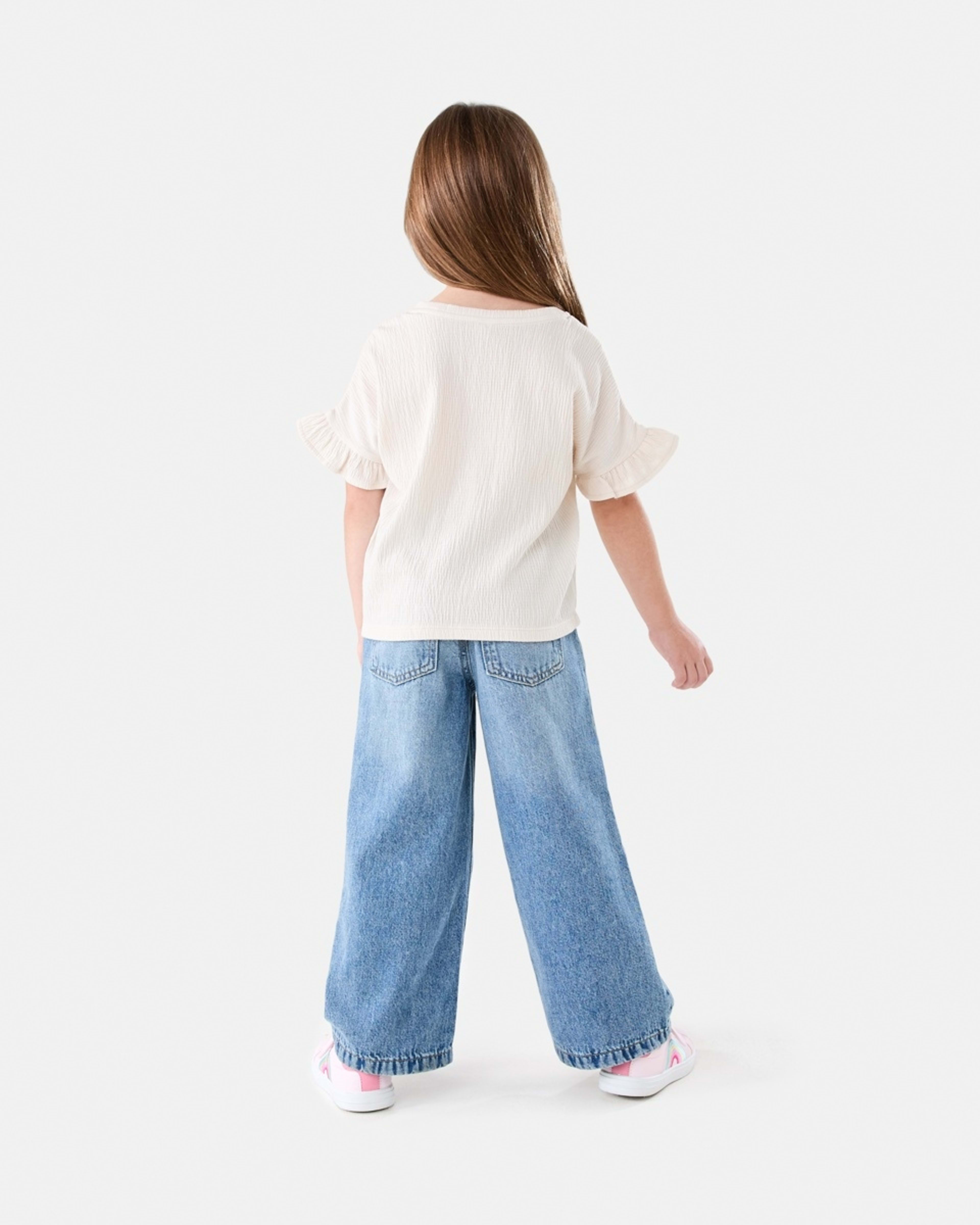 6 Short Sleeve Crinkle T-shirt CHALK, 6 of 6