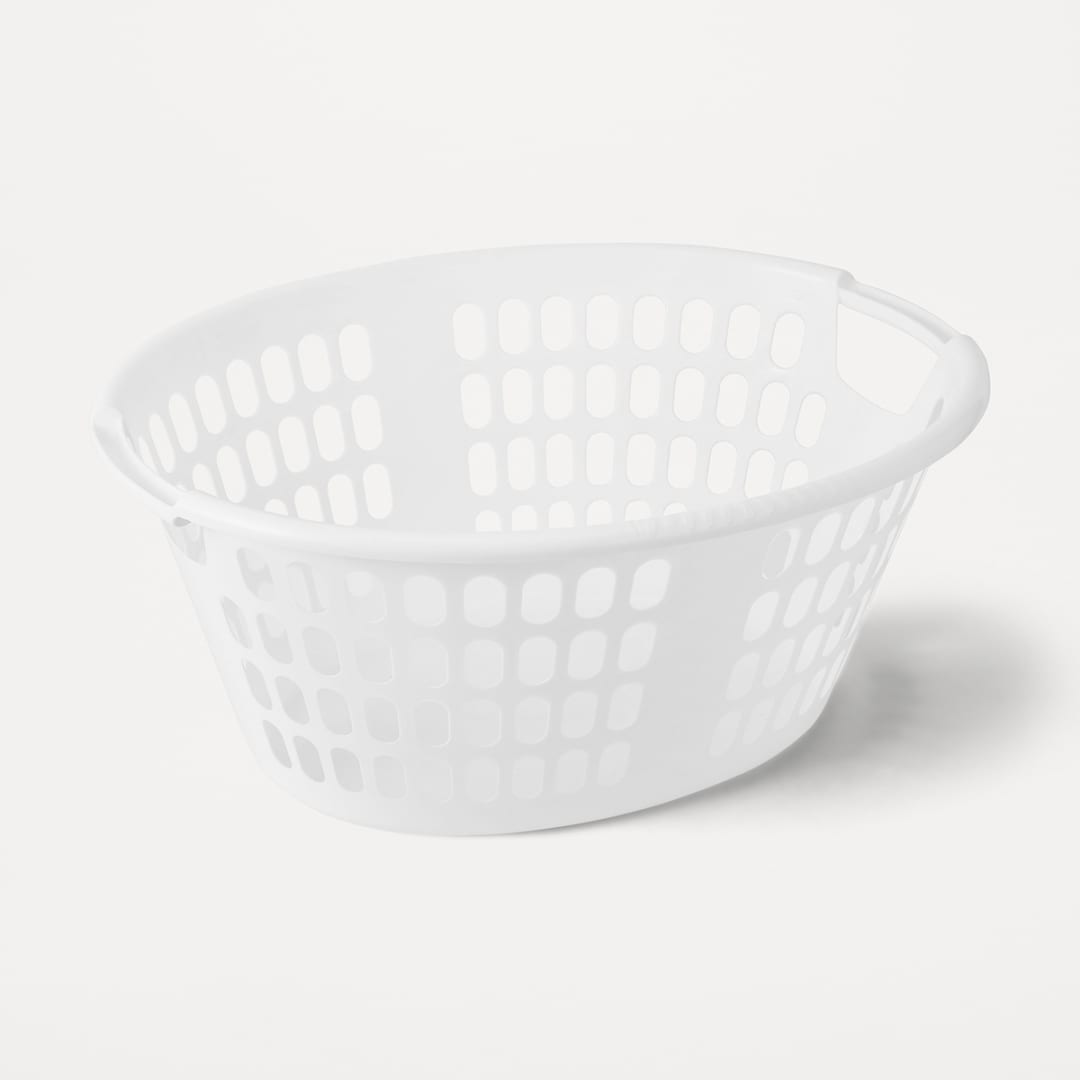Oval Laundry Basket White Kmart
