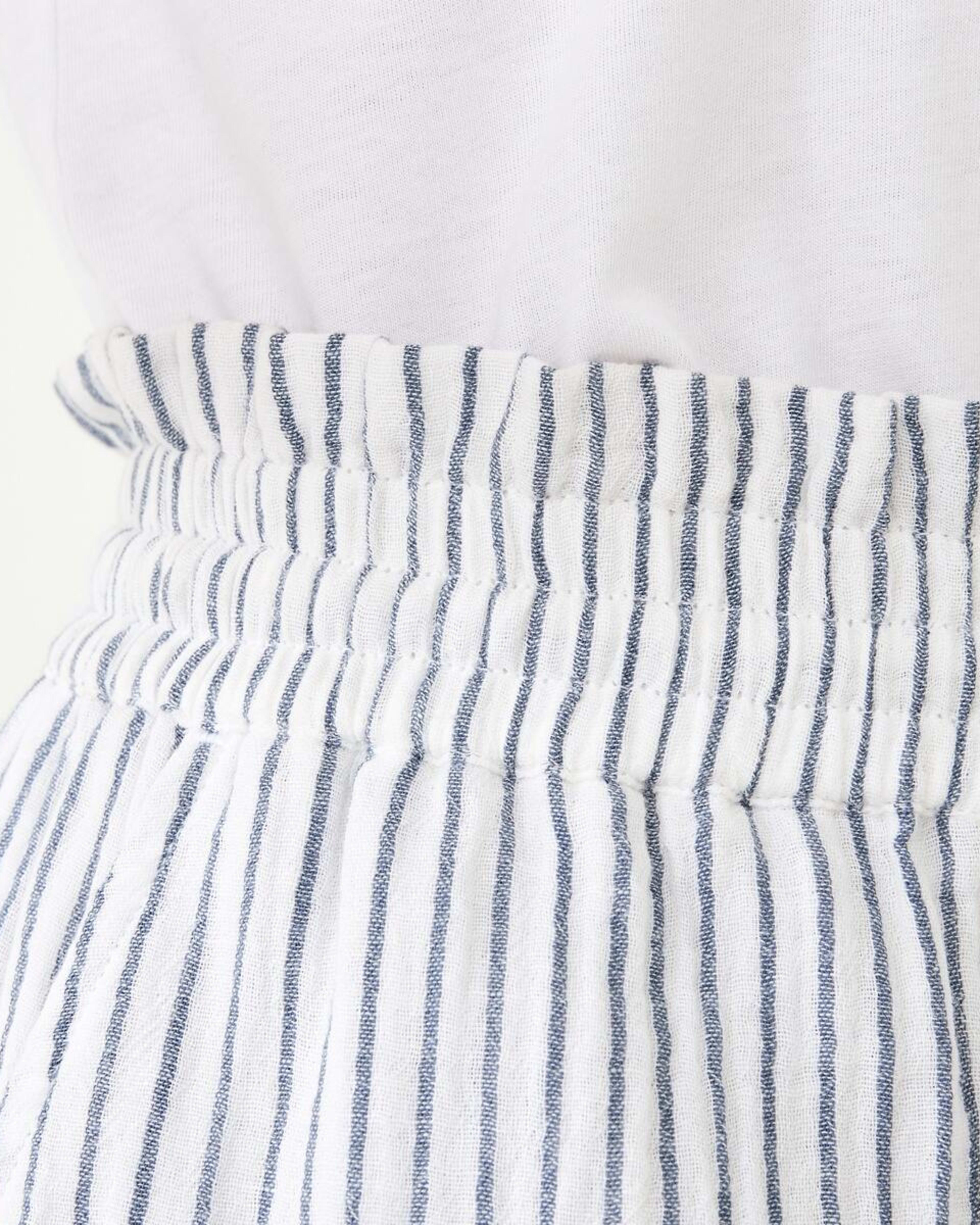 6 Paperbag Double Cloth Shorts Indigo Str, 6 of 7
