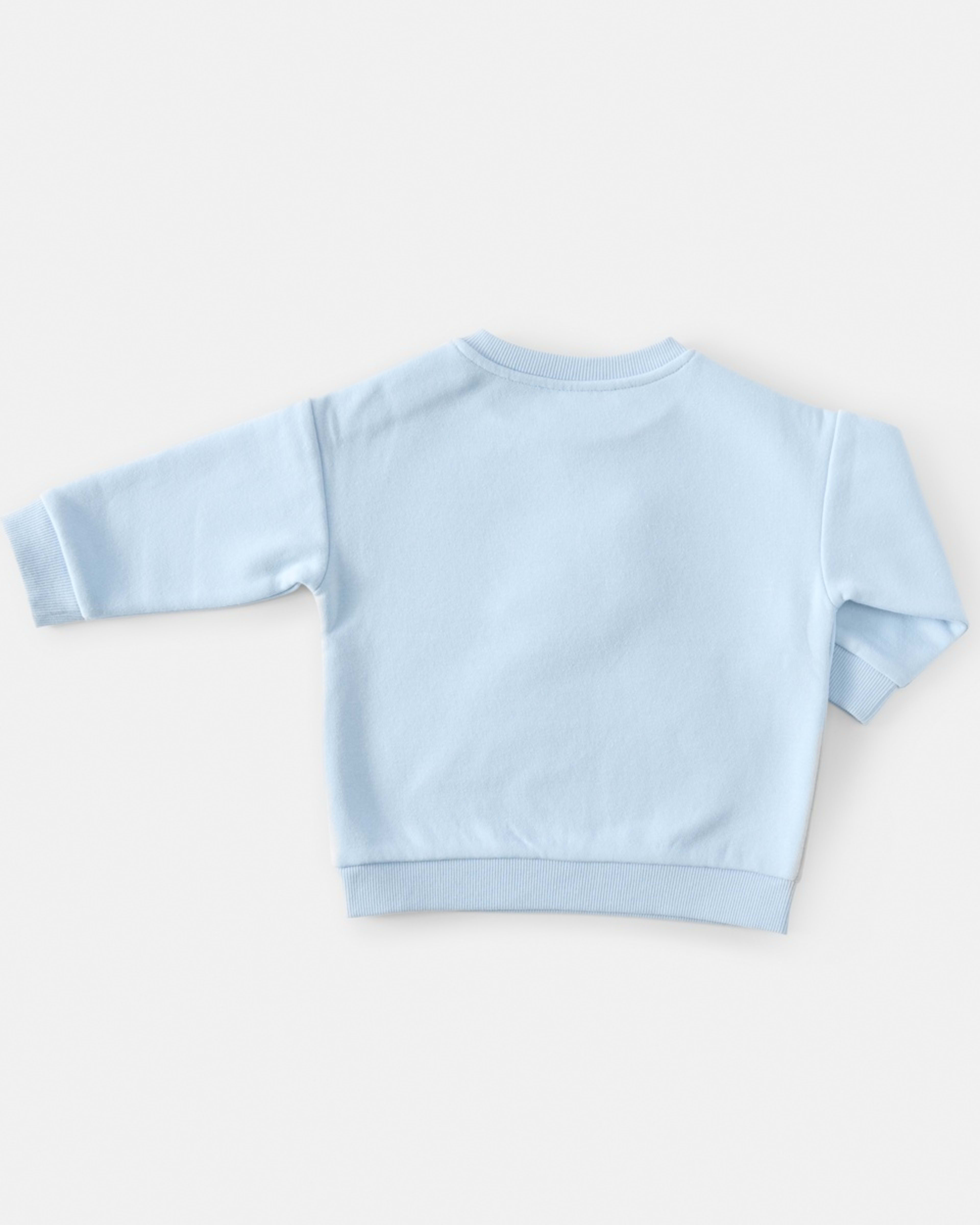 2 Drop Shoulder Sweatshirt Blu Dino, 2 of 3