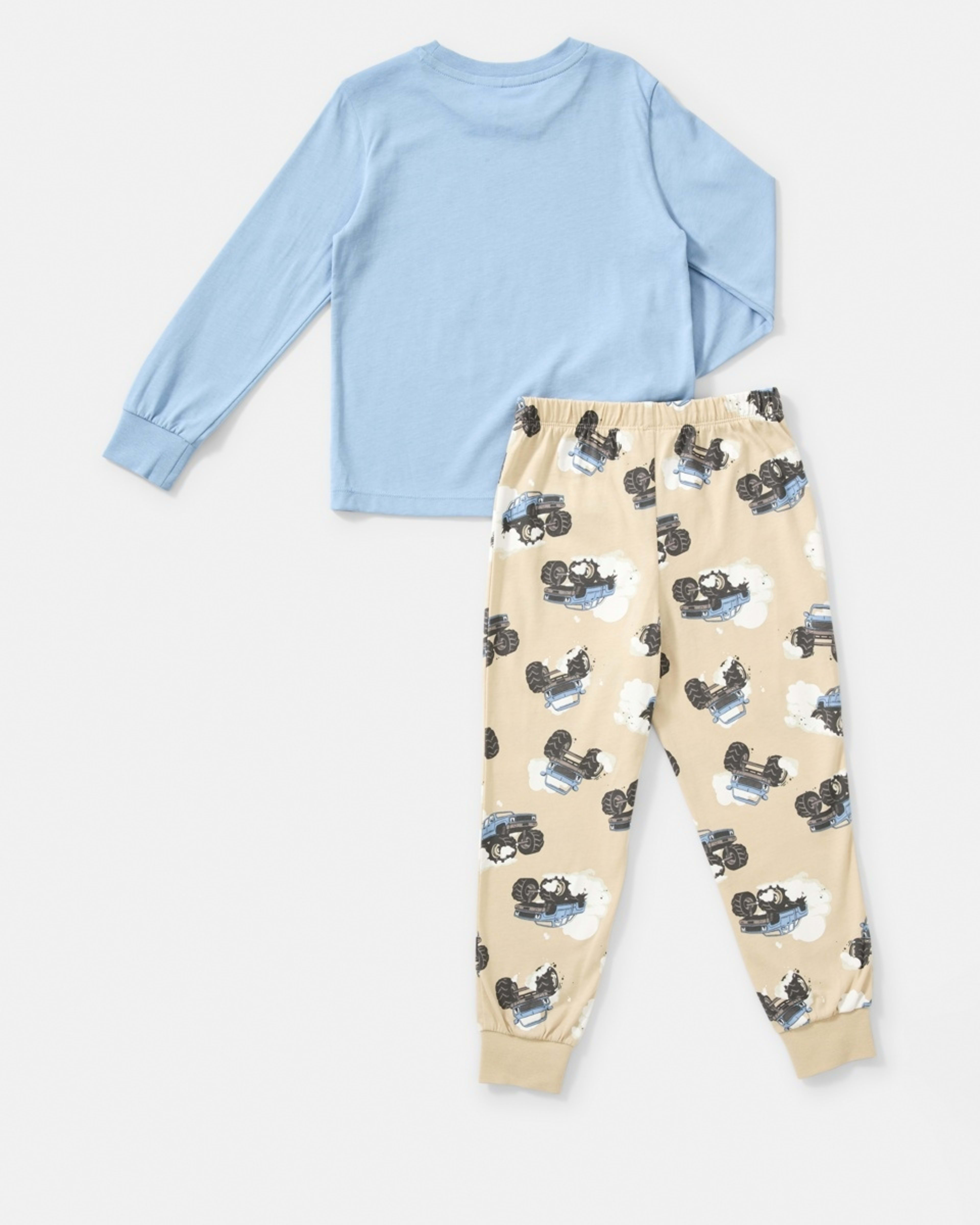 7 Jersey Pyjama Set Blu Truck, 7 of 9