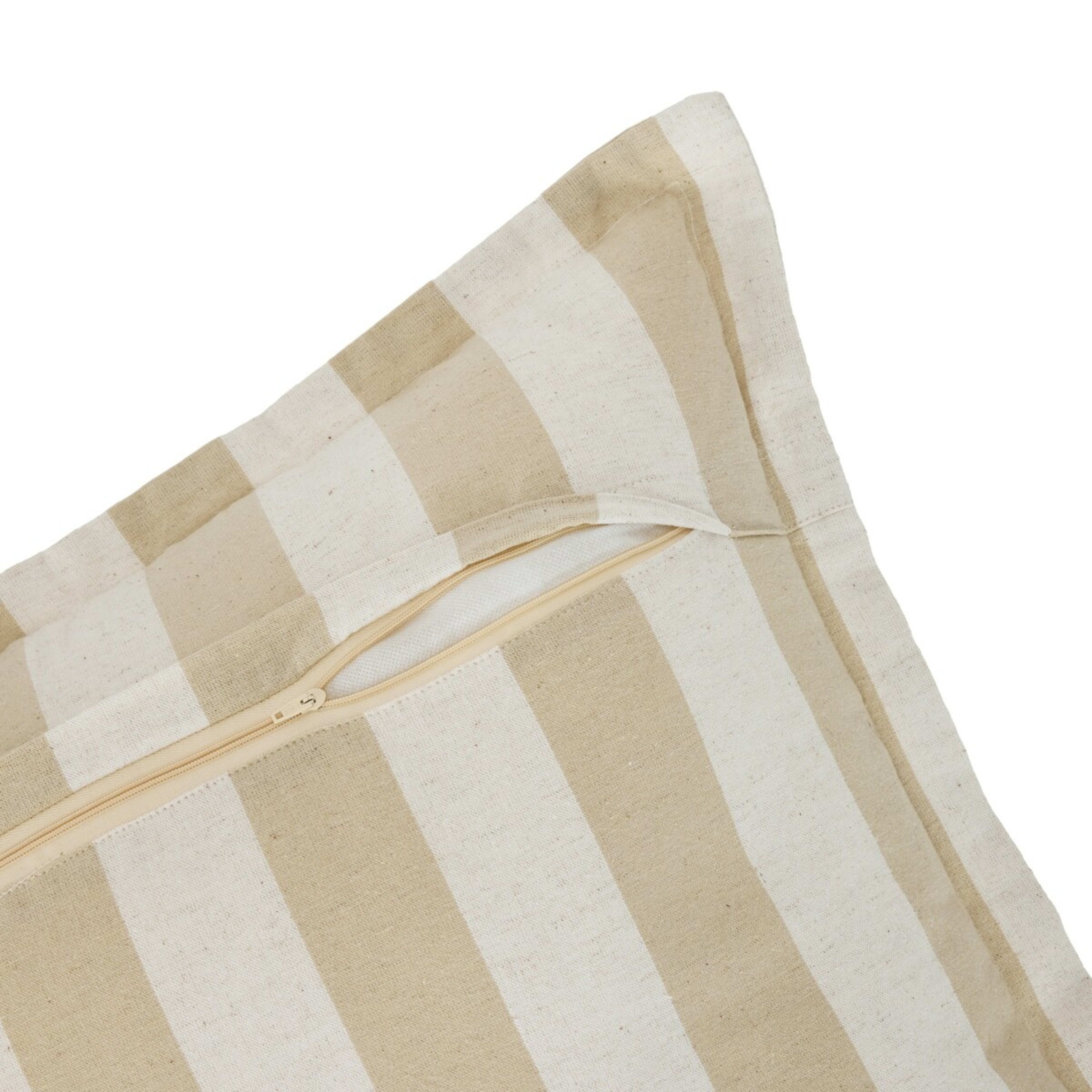 4 50cm Stripe Cushion - Natural, 4 of 5