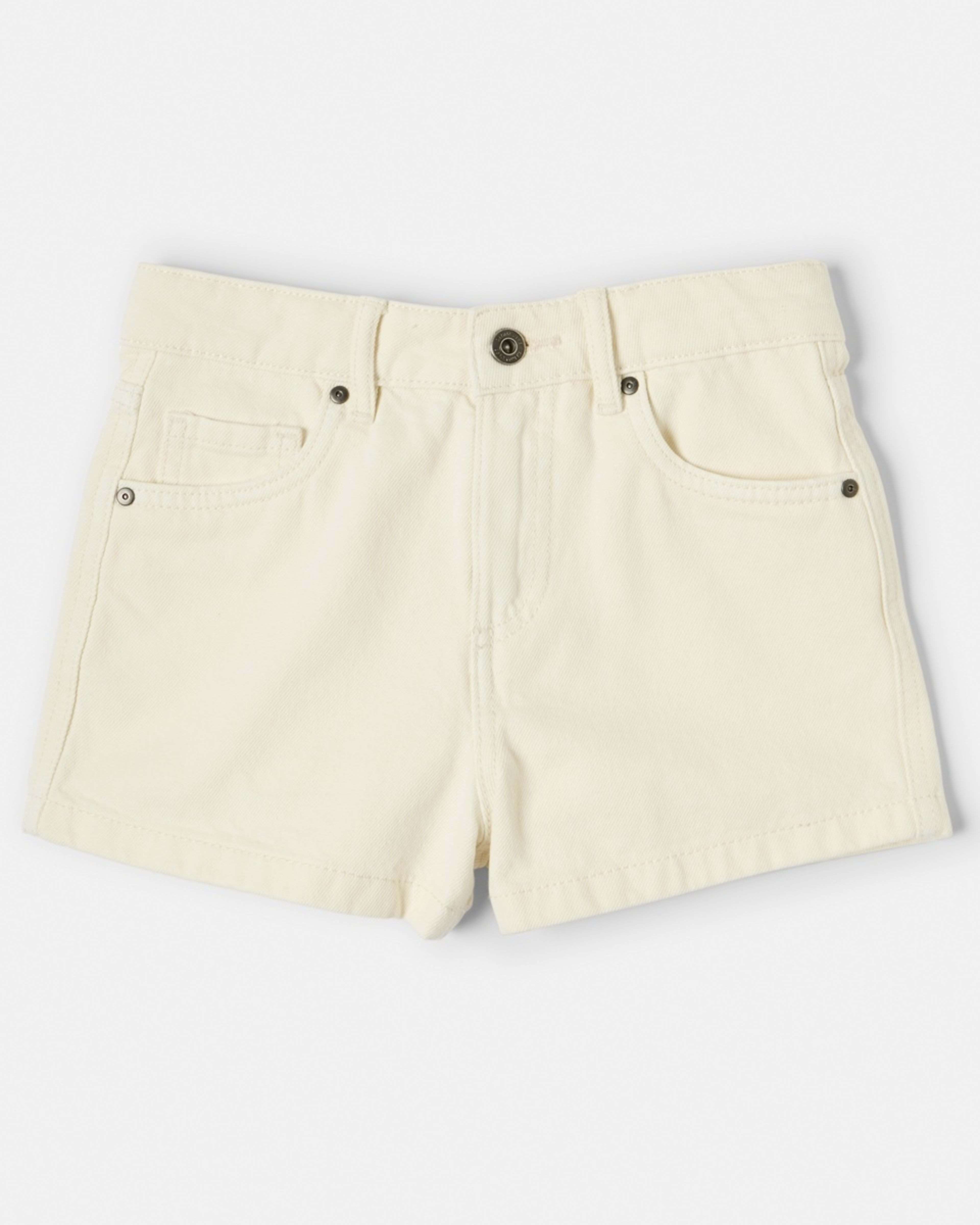 7 Denim Shorts Ecru, 7 of 8