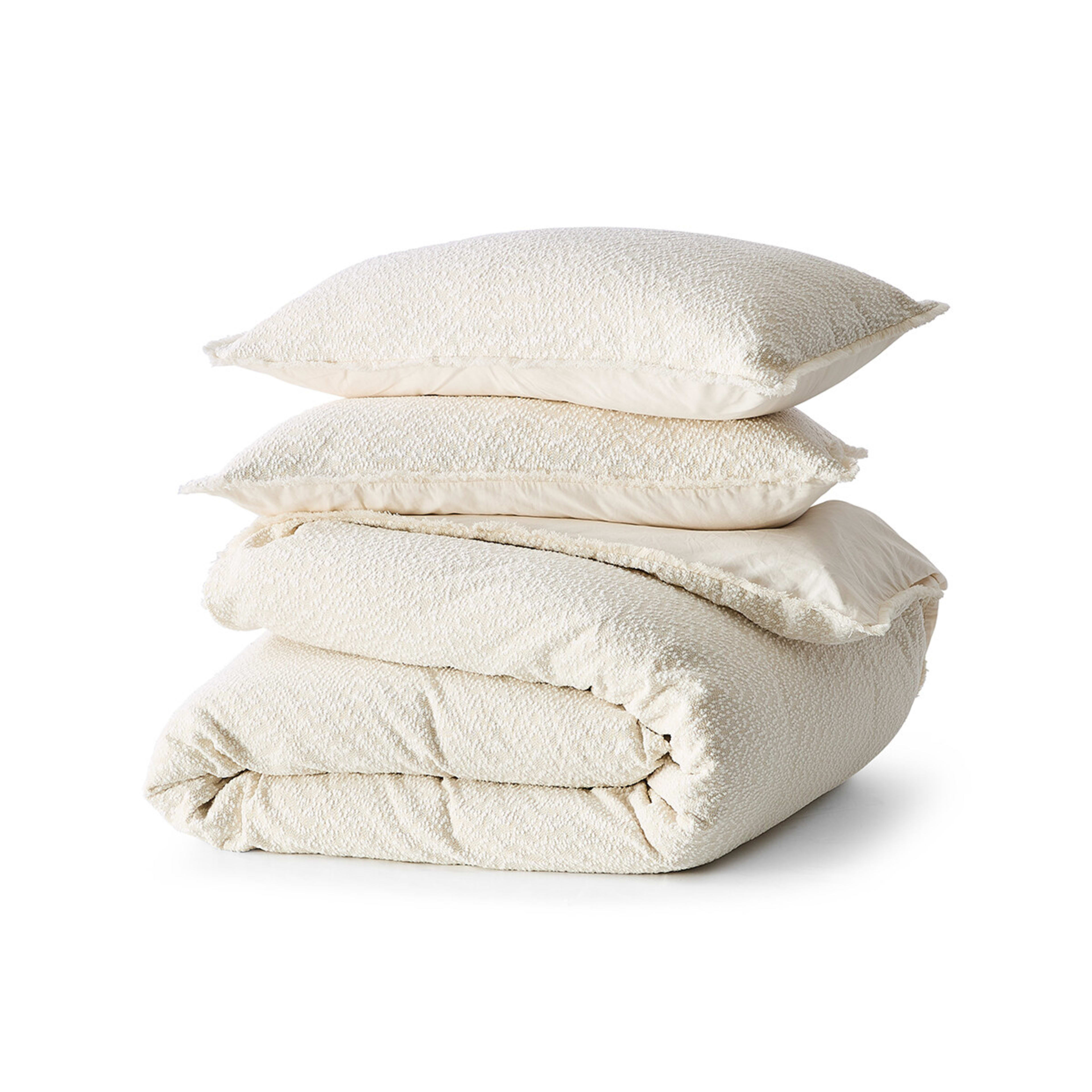 5 Boucle Quilt Cover Set - King Bed, Pink, 5 of 6