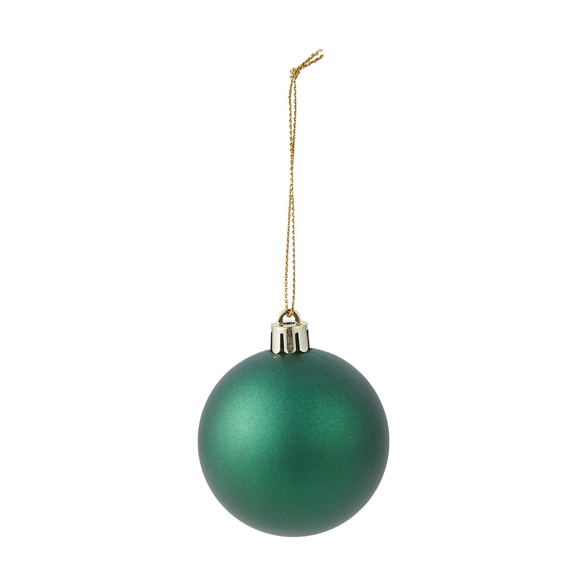 10 Pack 6cm Christmas Baubles Green Kmart