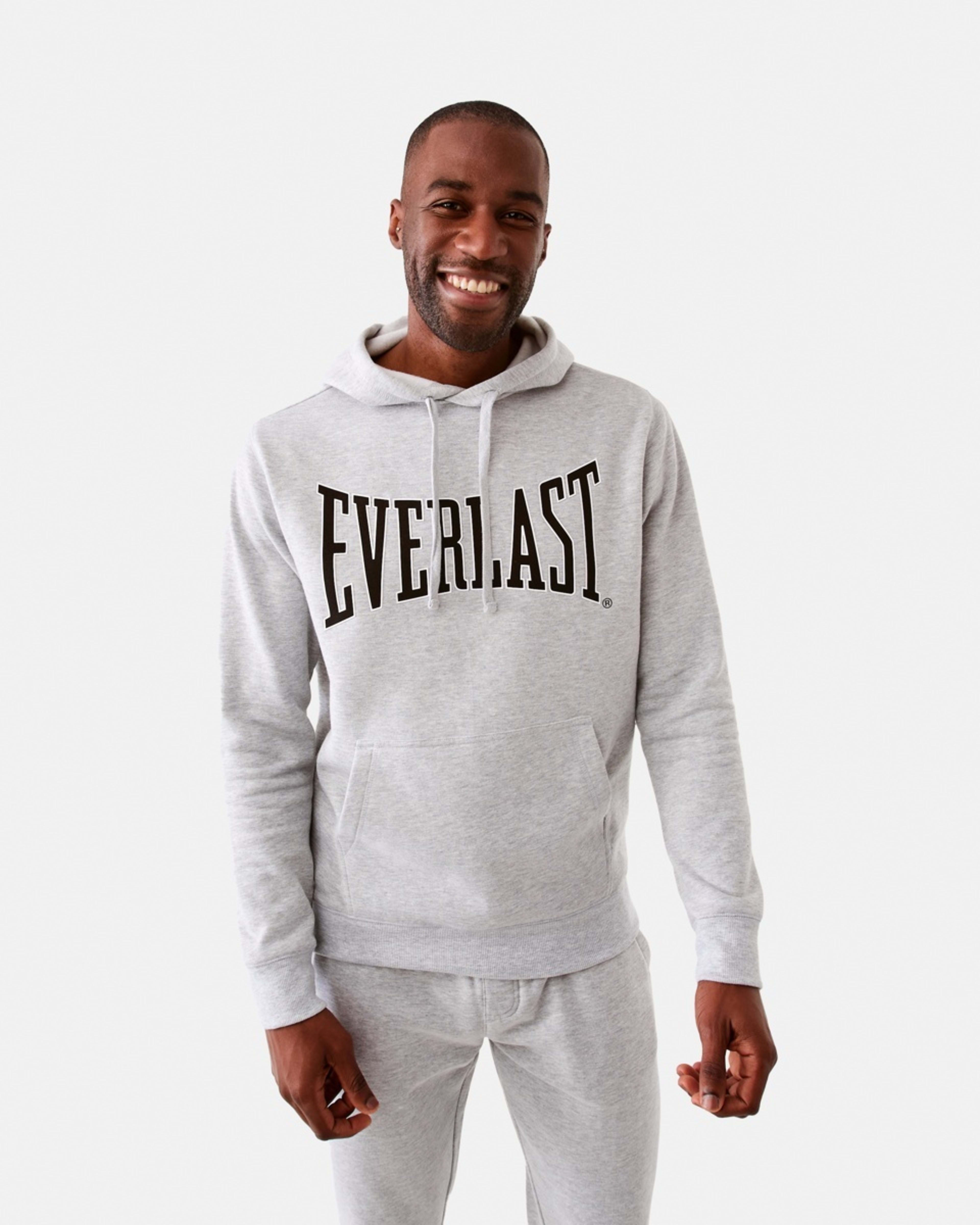 1 Everlast Mens Classic Sport Hoodie Grey Marl, 1 of 7