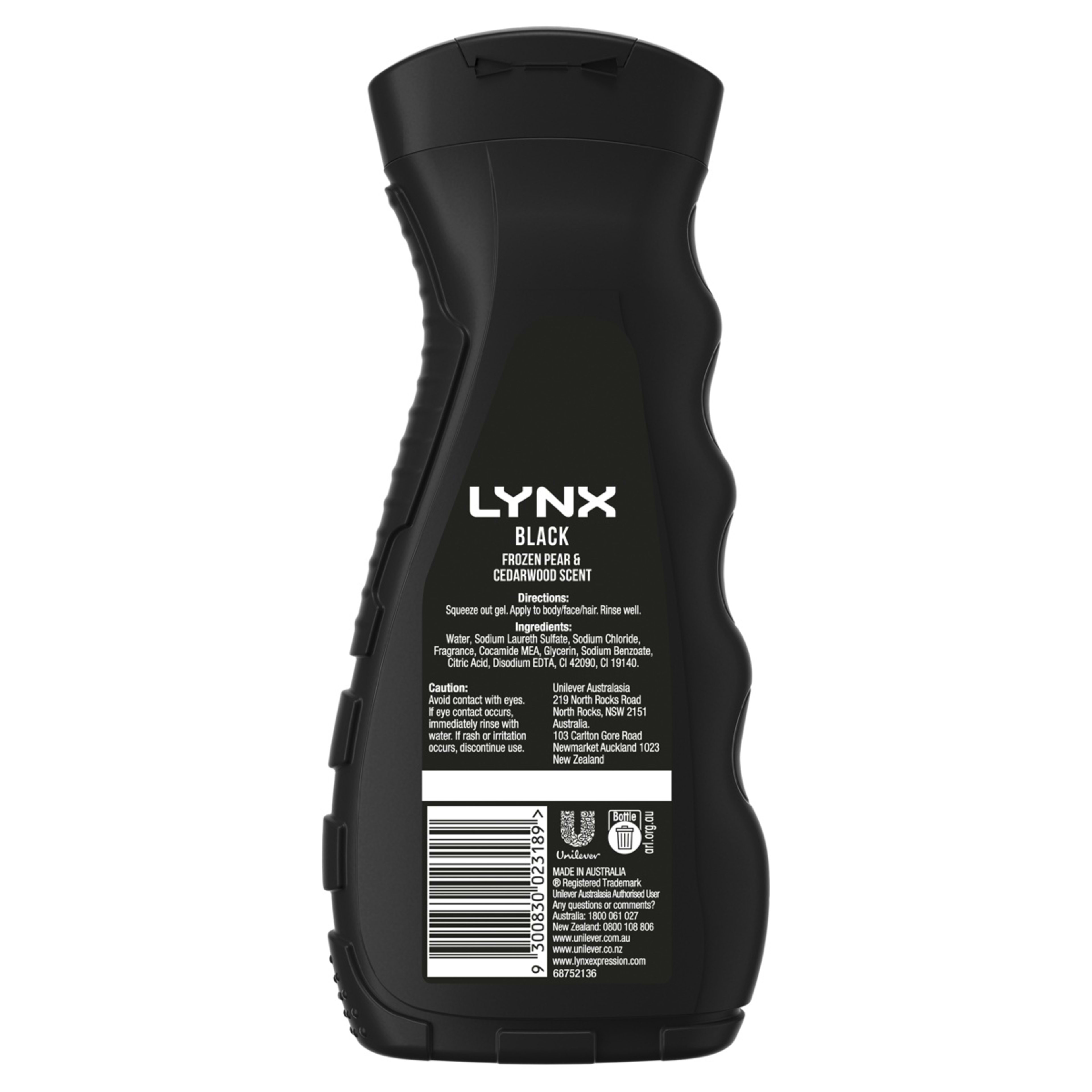 2 LYNX Black 8-Hour Refreshing Fragrance Bodywash 400ml - Frozen Pear and Cedarwood Scent, 2 of 6