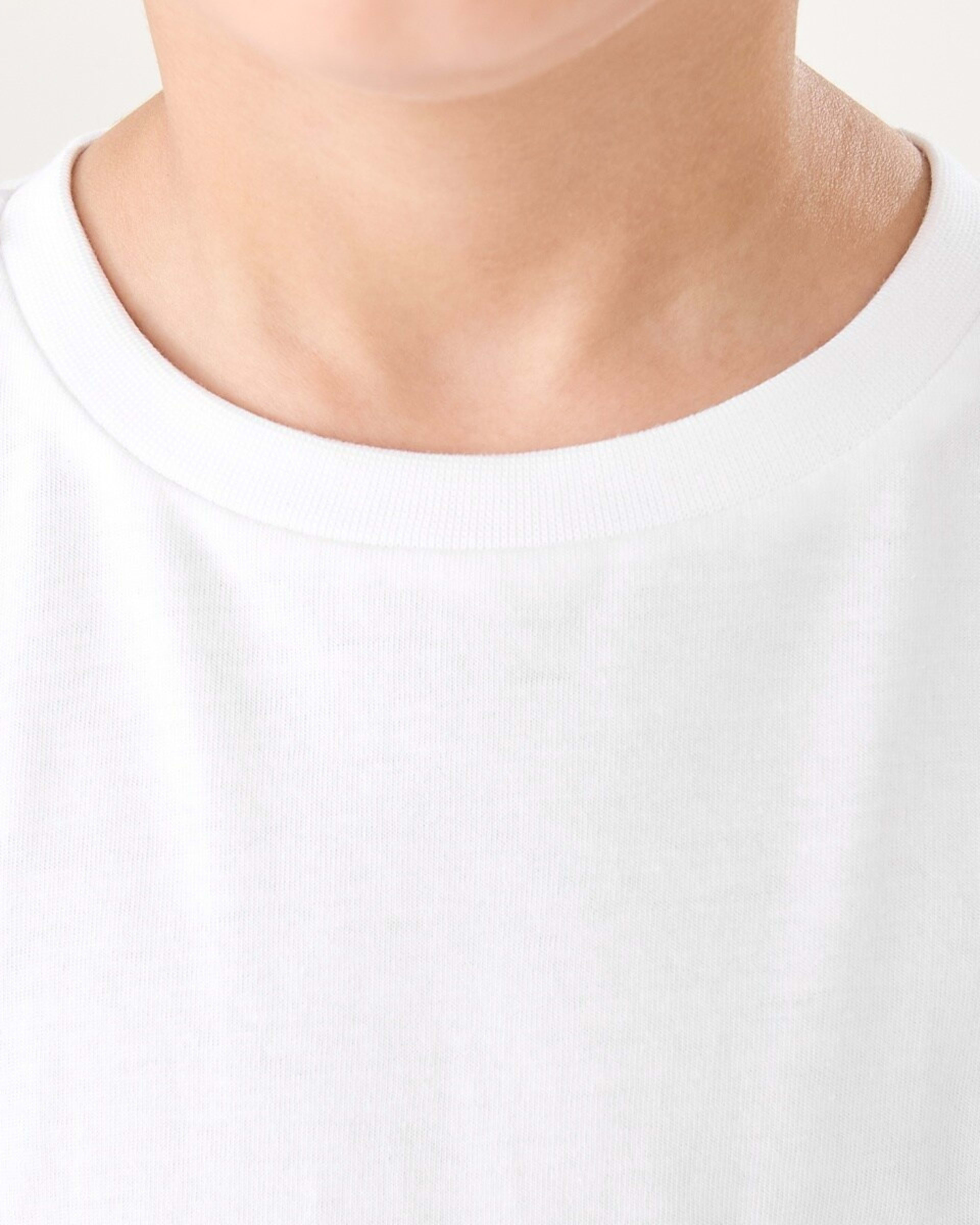 4 Long Sleeve Plain T-shirt White, 4 of 9