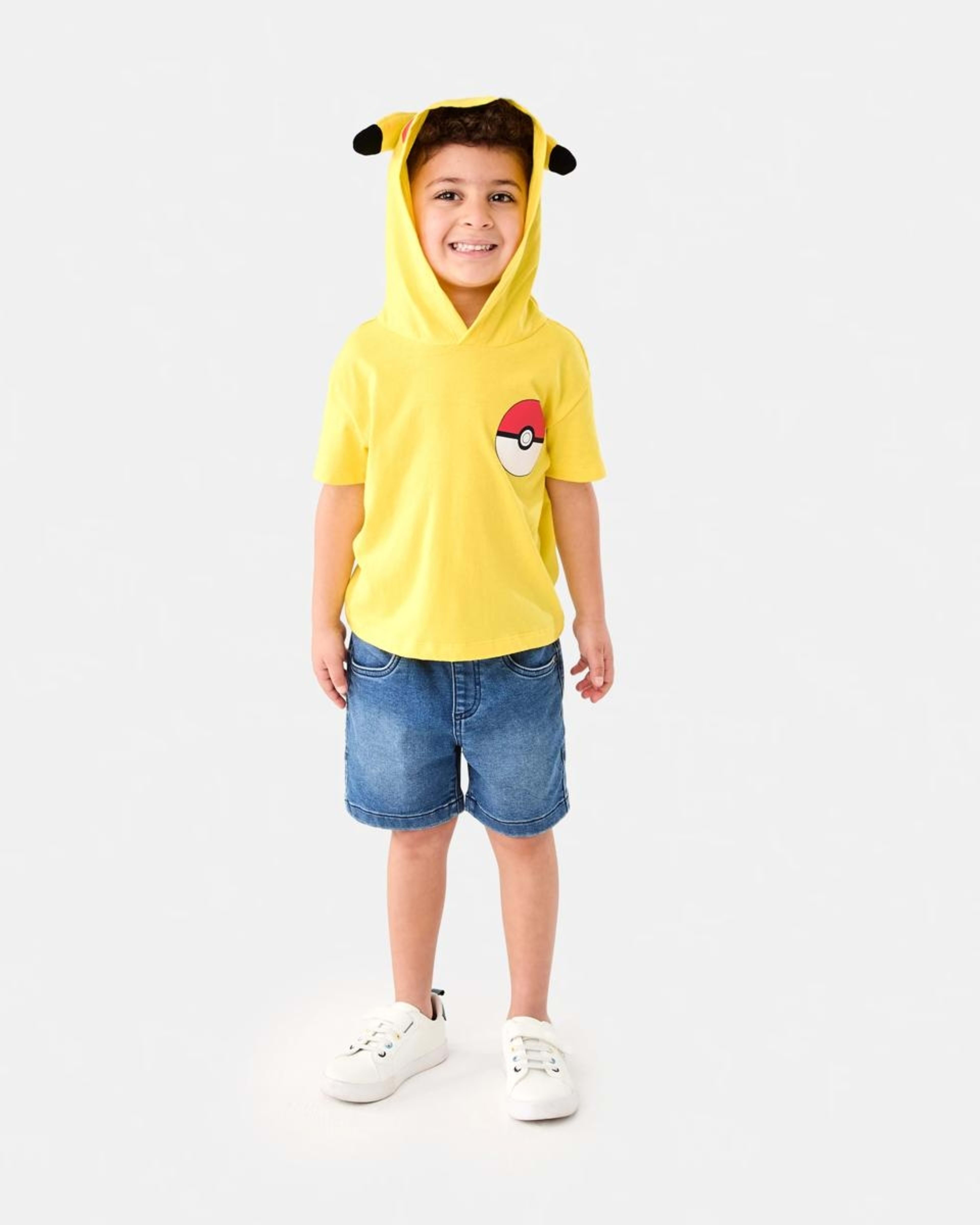8 Pokemon License Character Hooded T-shirt PIKACHU, 8 of 9