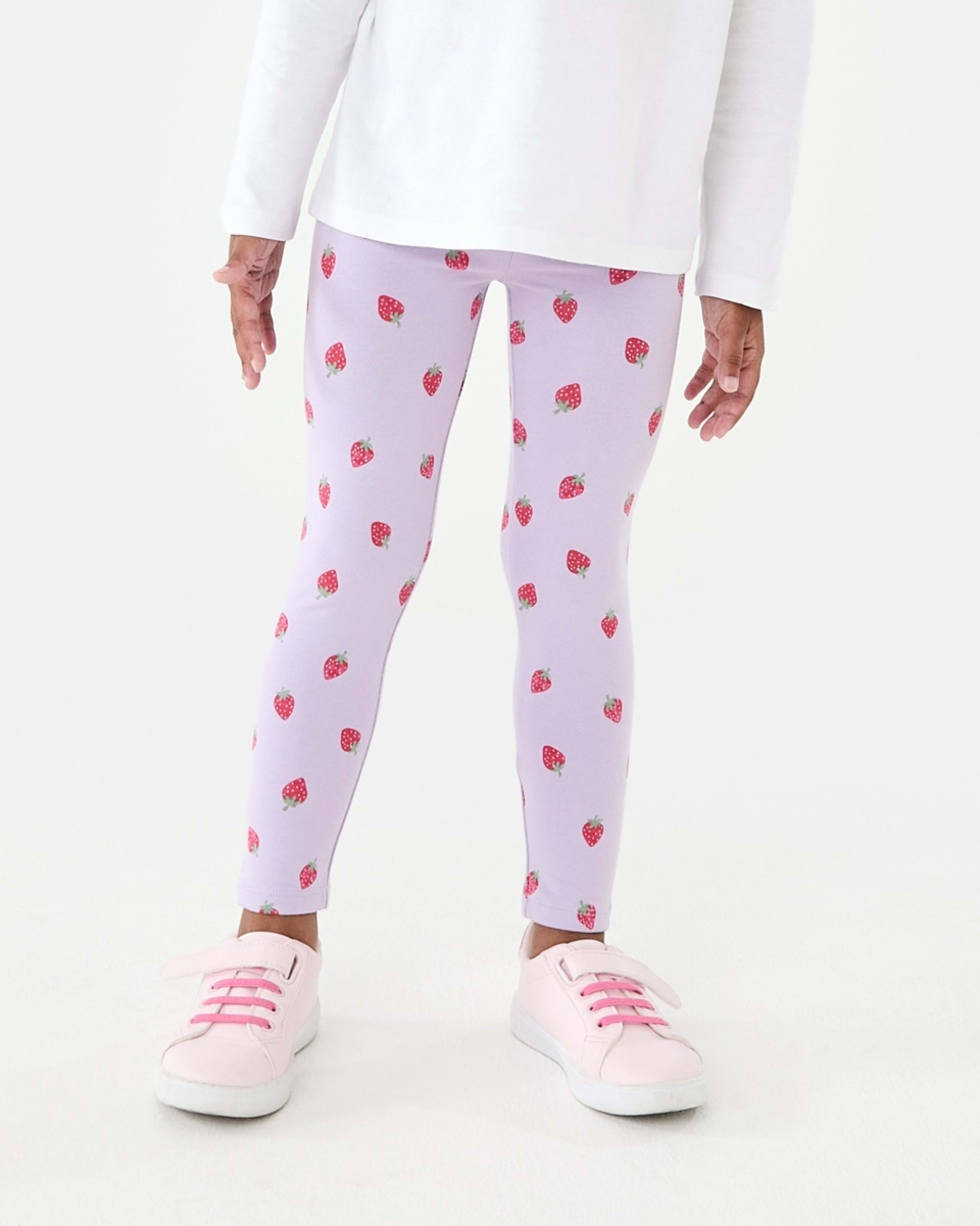 1 Printed Leggings Berry Bliss Pastel Lilac, 1 of 8