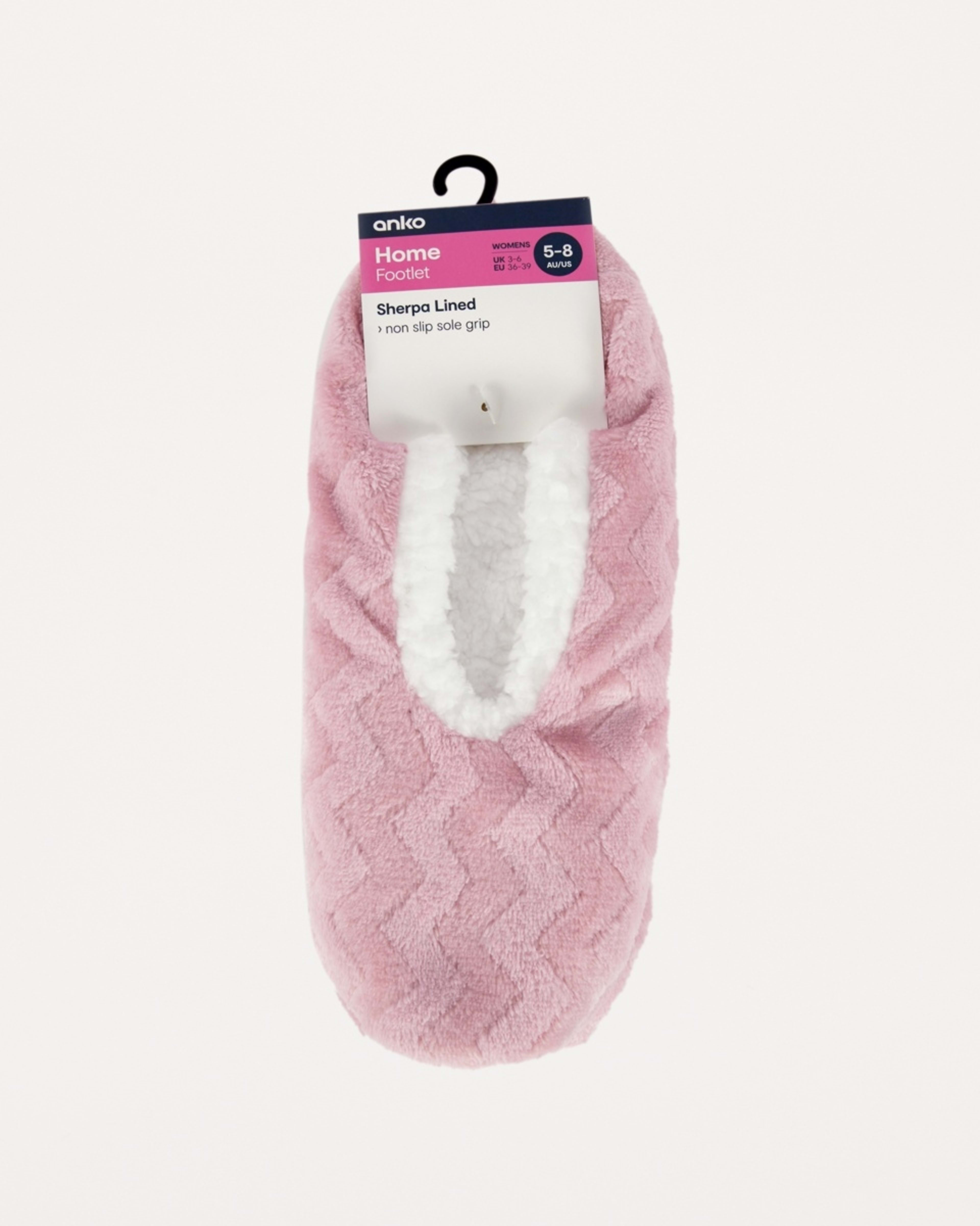 3 Plush Footlets Sier Pink, 3 of 3