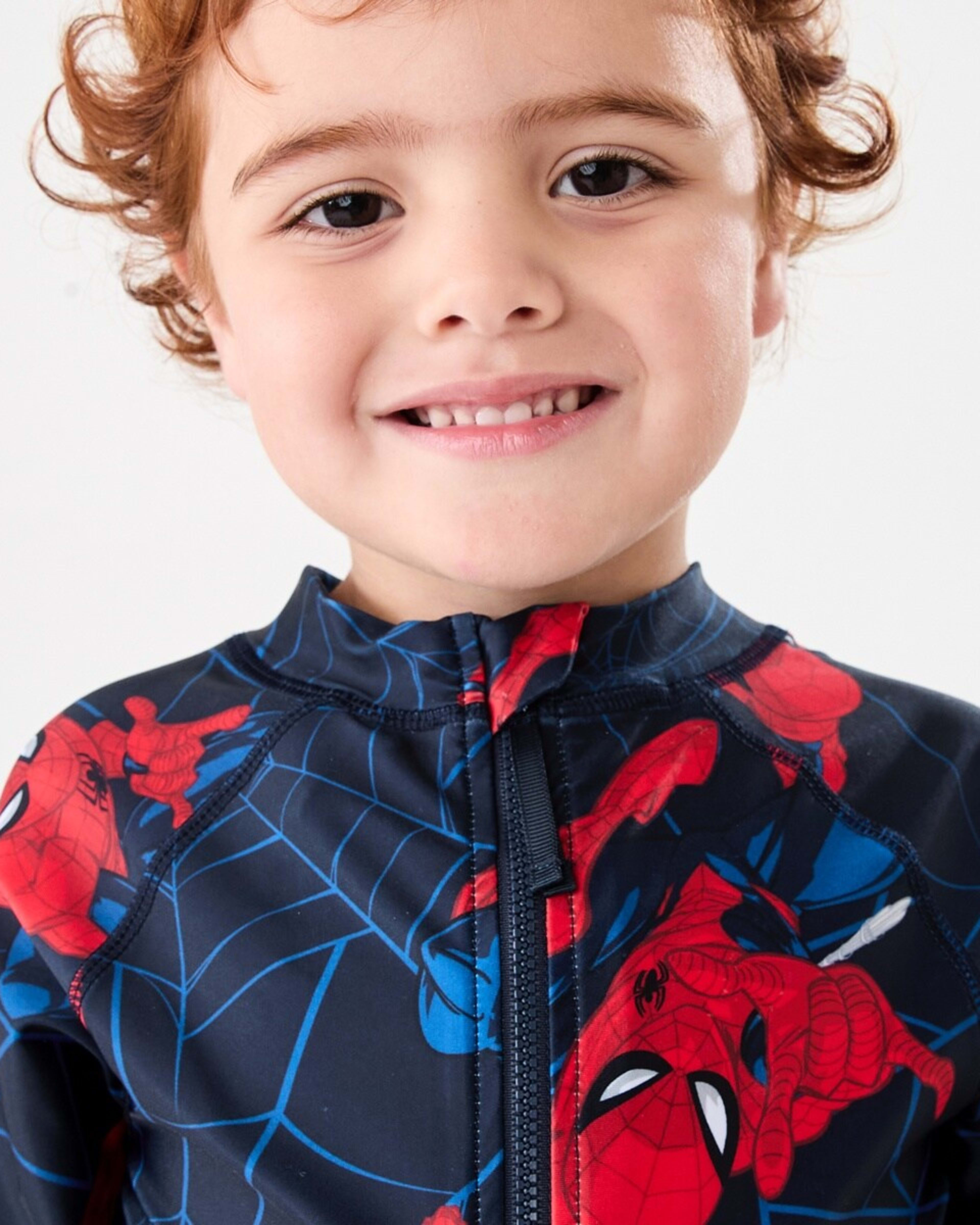 3 Spider-Man License Long Sleeve Swimsuit Spiderman, 3 of 5