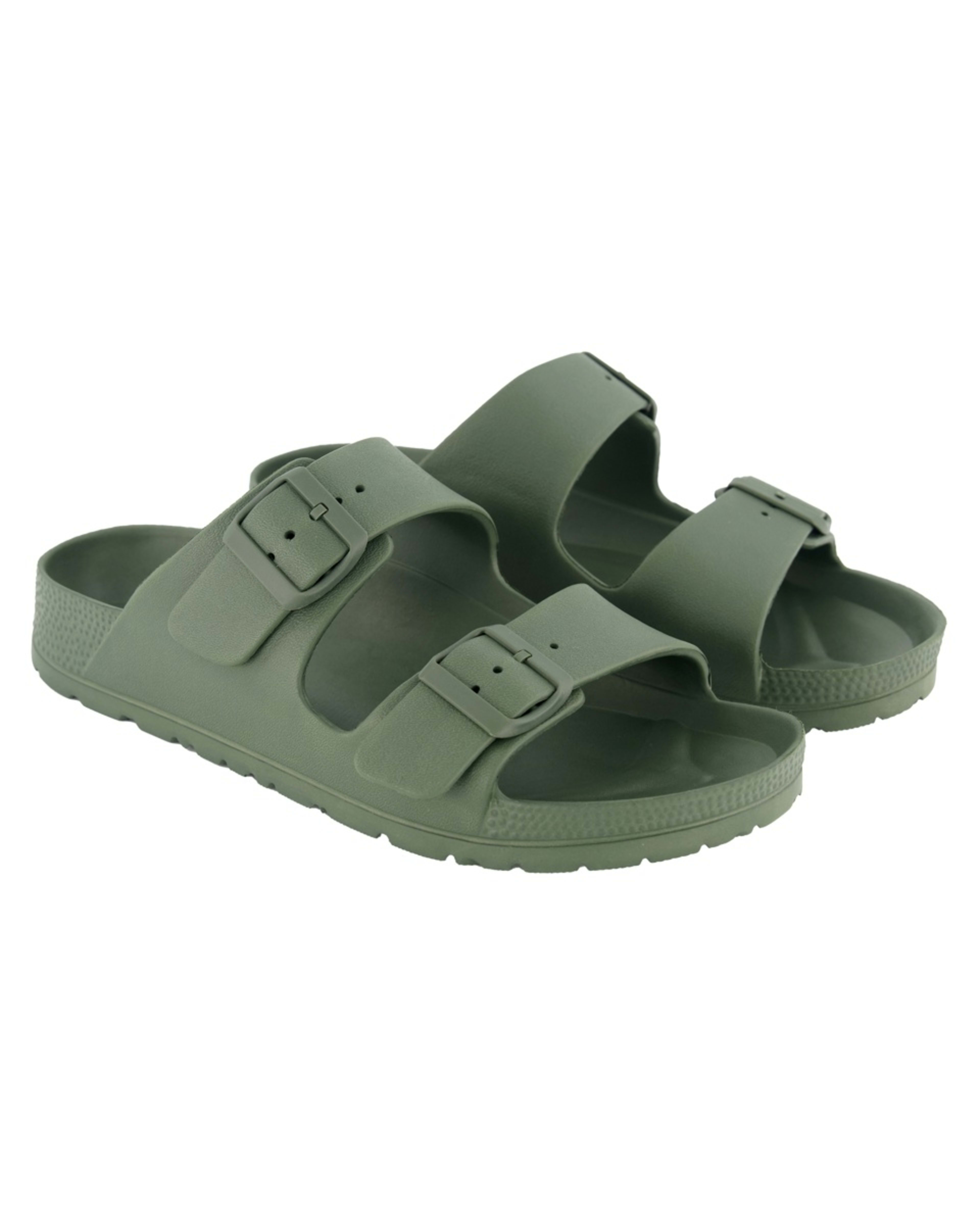 2 Double Buckle Slides Grn Khaki, 2 of 4