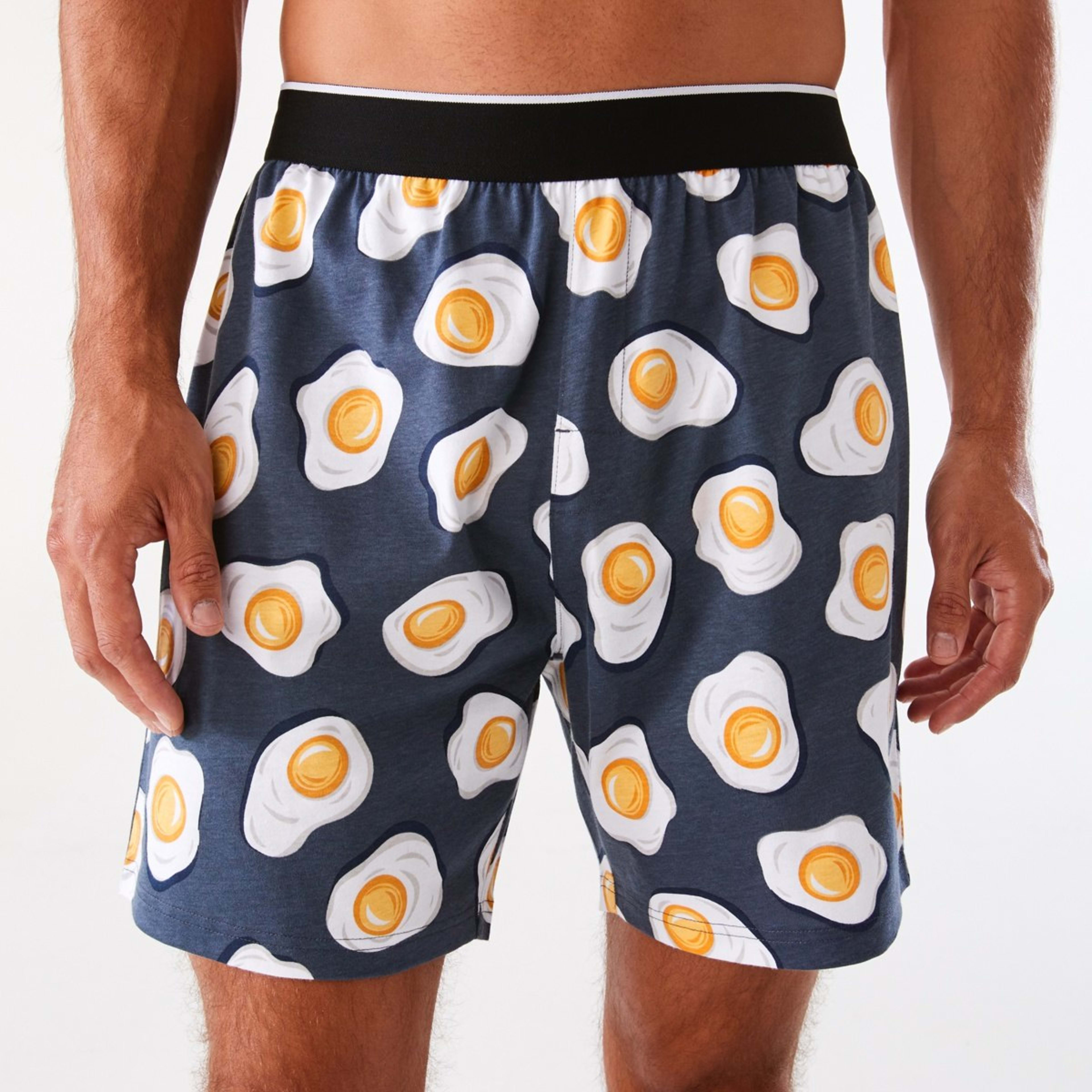 1 Knit Print Shorts Eggs Slice, 1 of 6