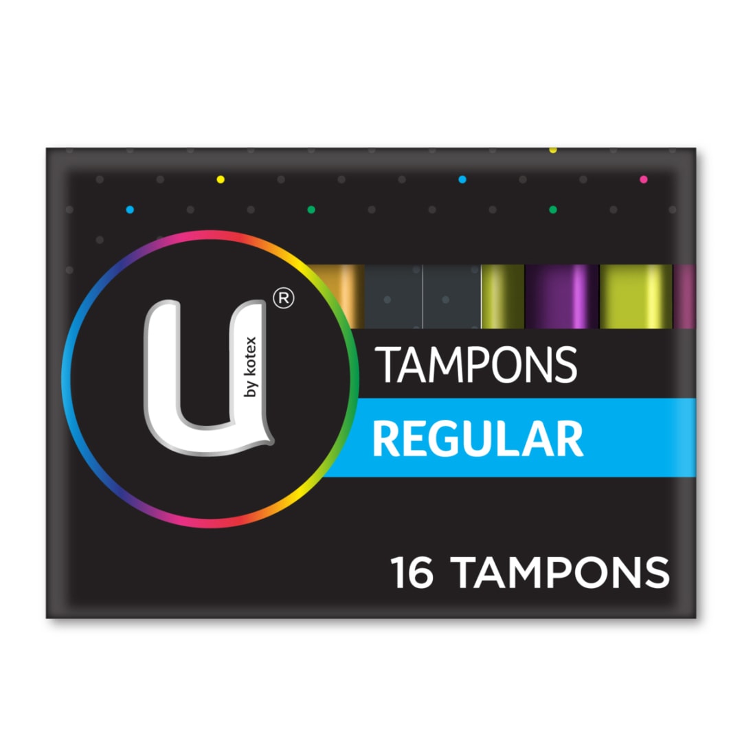 U by Kotex 16 Pack Regular Slim Tampons Kmart