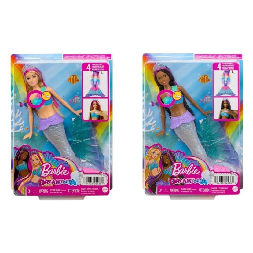 Barbie Dreamtopia Lights Mermaid Doll - Assorted - Kmart