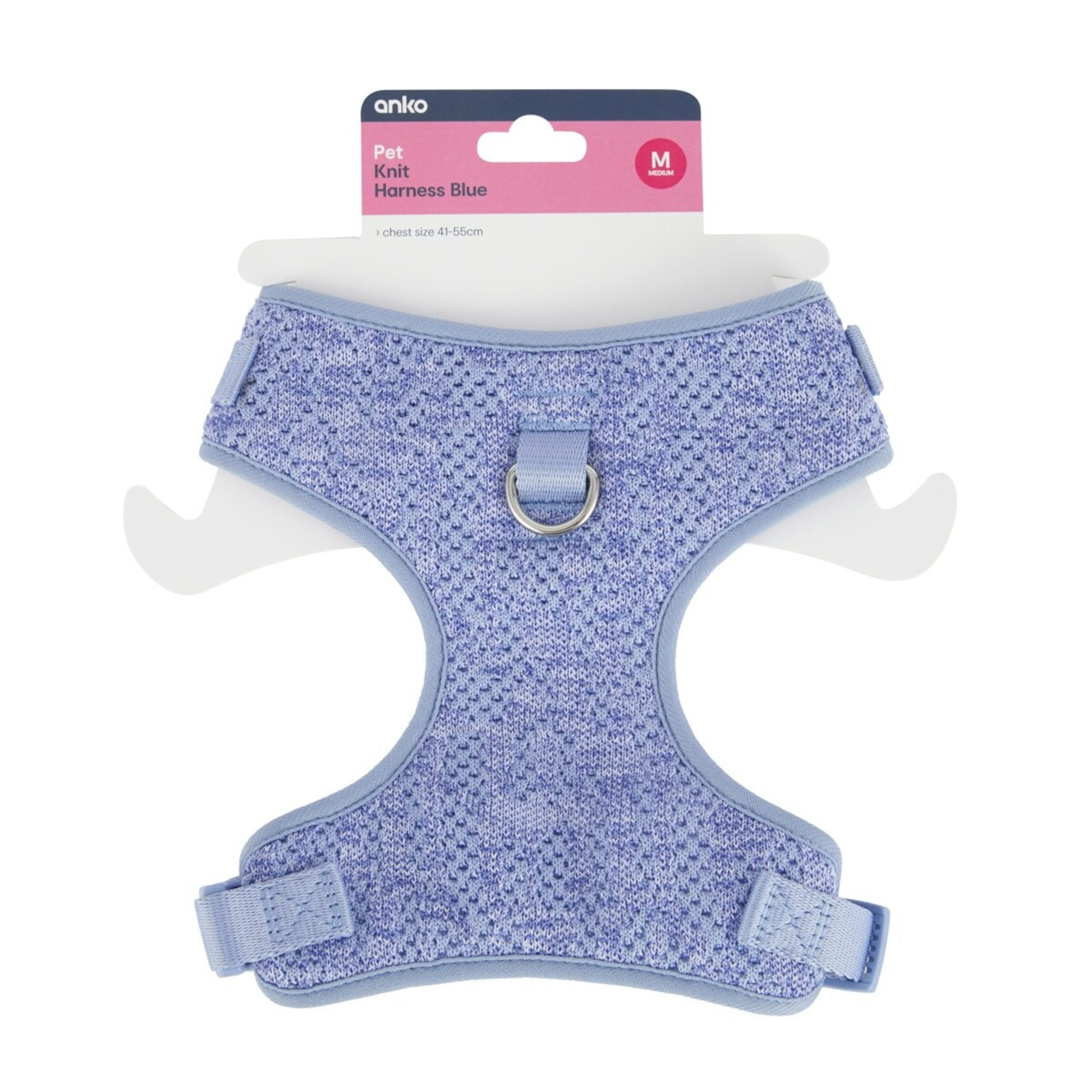 9 Pet Knit Harness - Medium, Blue, 9 of 9