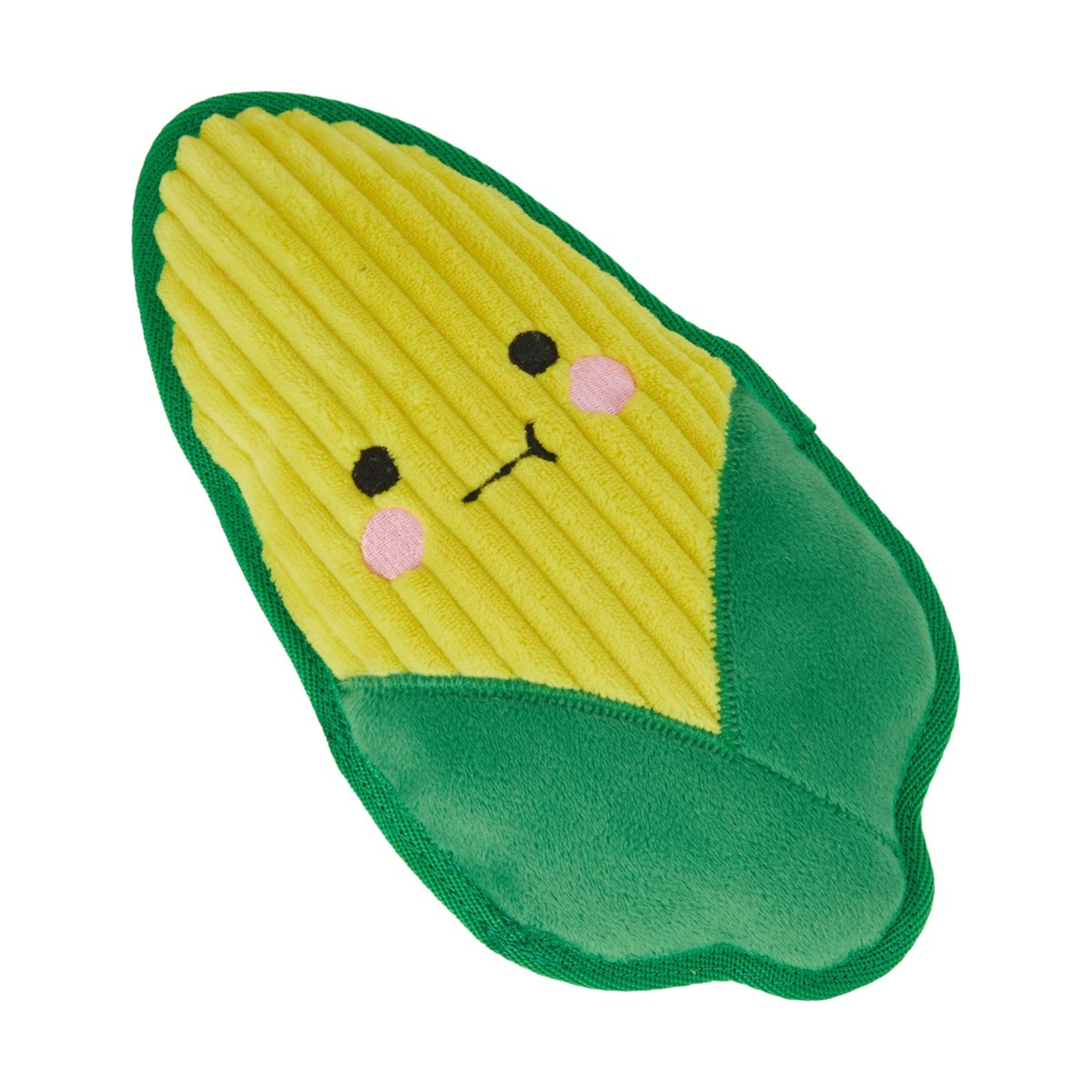 1 Pet Toy Puppy Tough Plush Corn