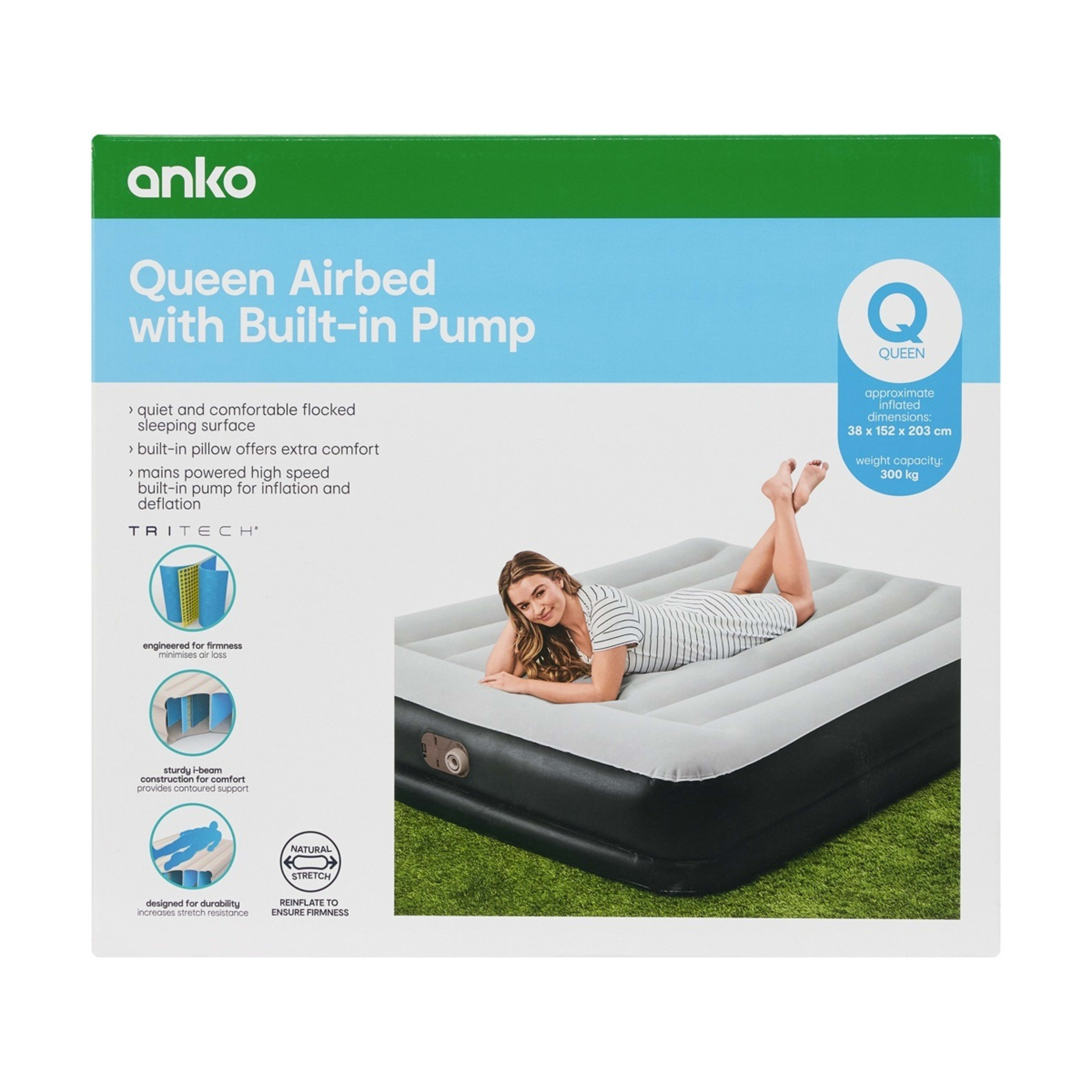 10 Queen Airbed with Built-in Pump, 10 of 10