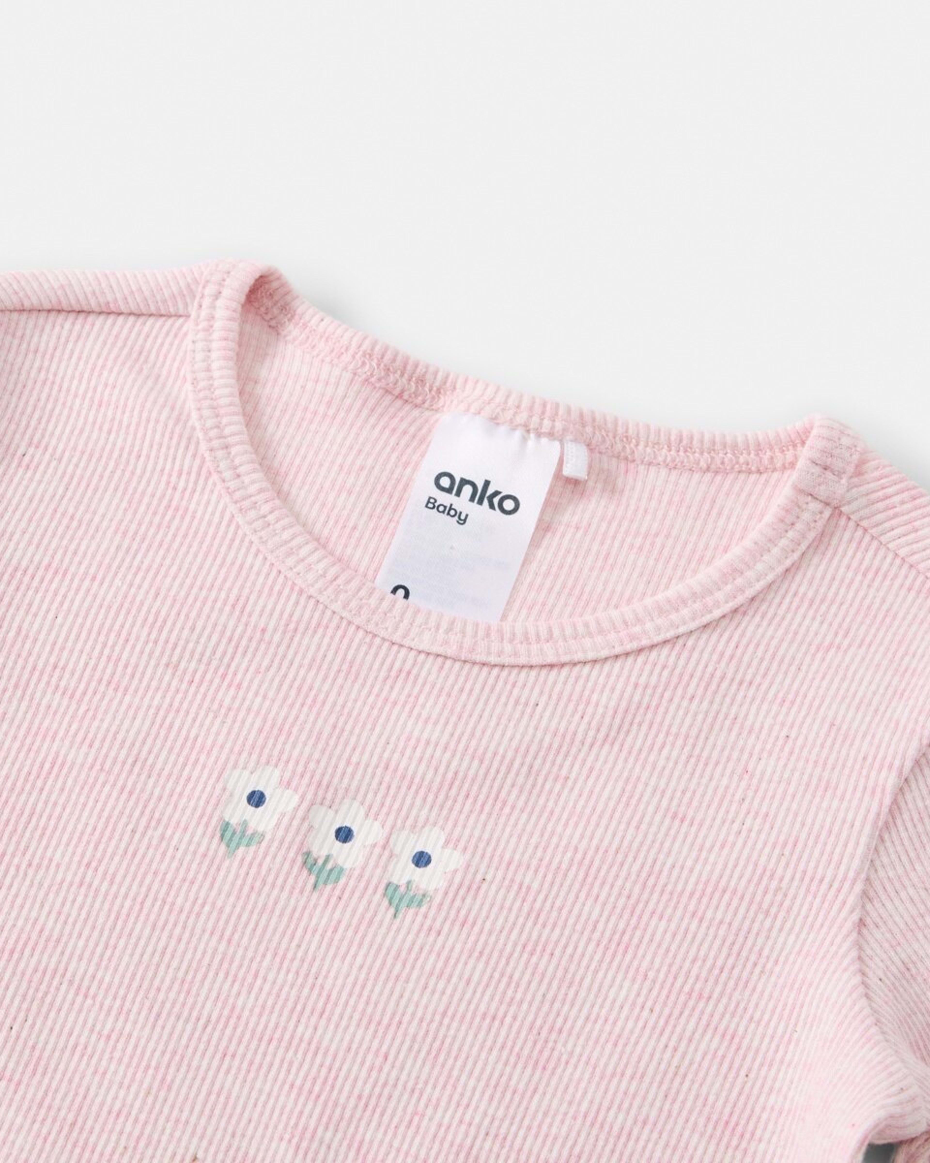 5 Grow With Me Rib Set Pink Floral Set, 5 of 6