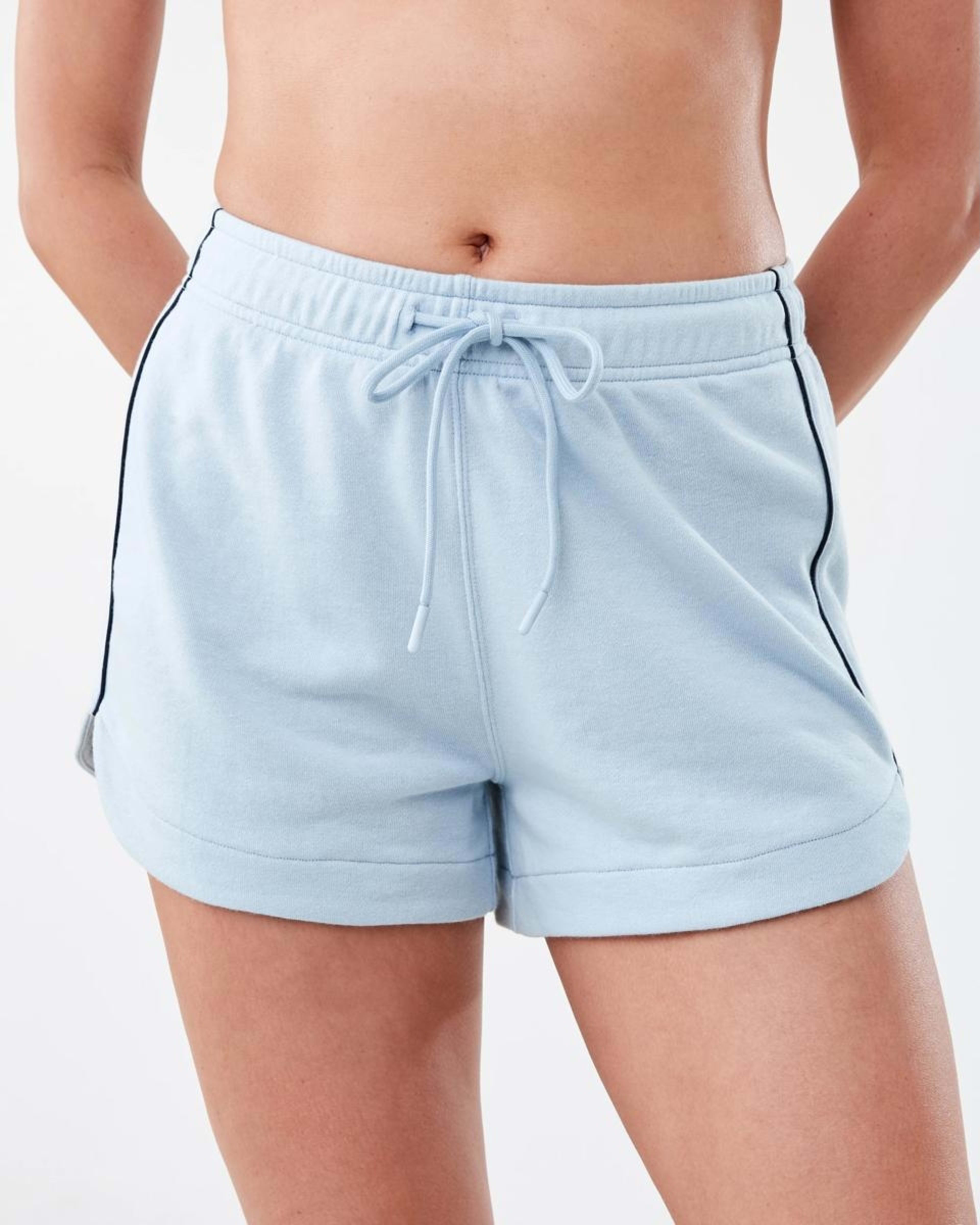 1 Active Womens Terry Sport Shorts Seashell, 1 of 6