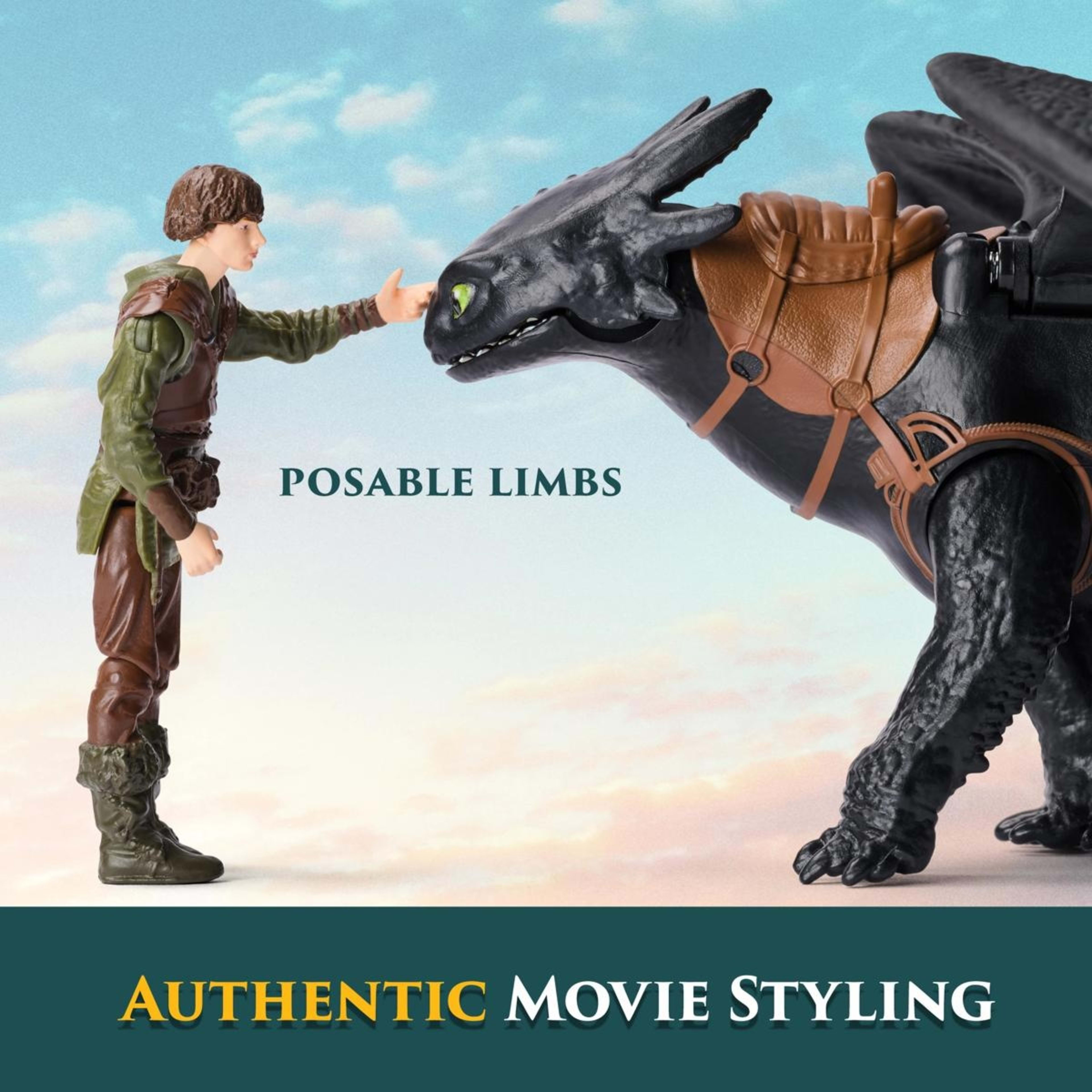 9 How To Train Your Dragon Toothless and Hiccup Action Figure Set, 9 of 11