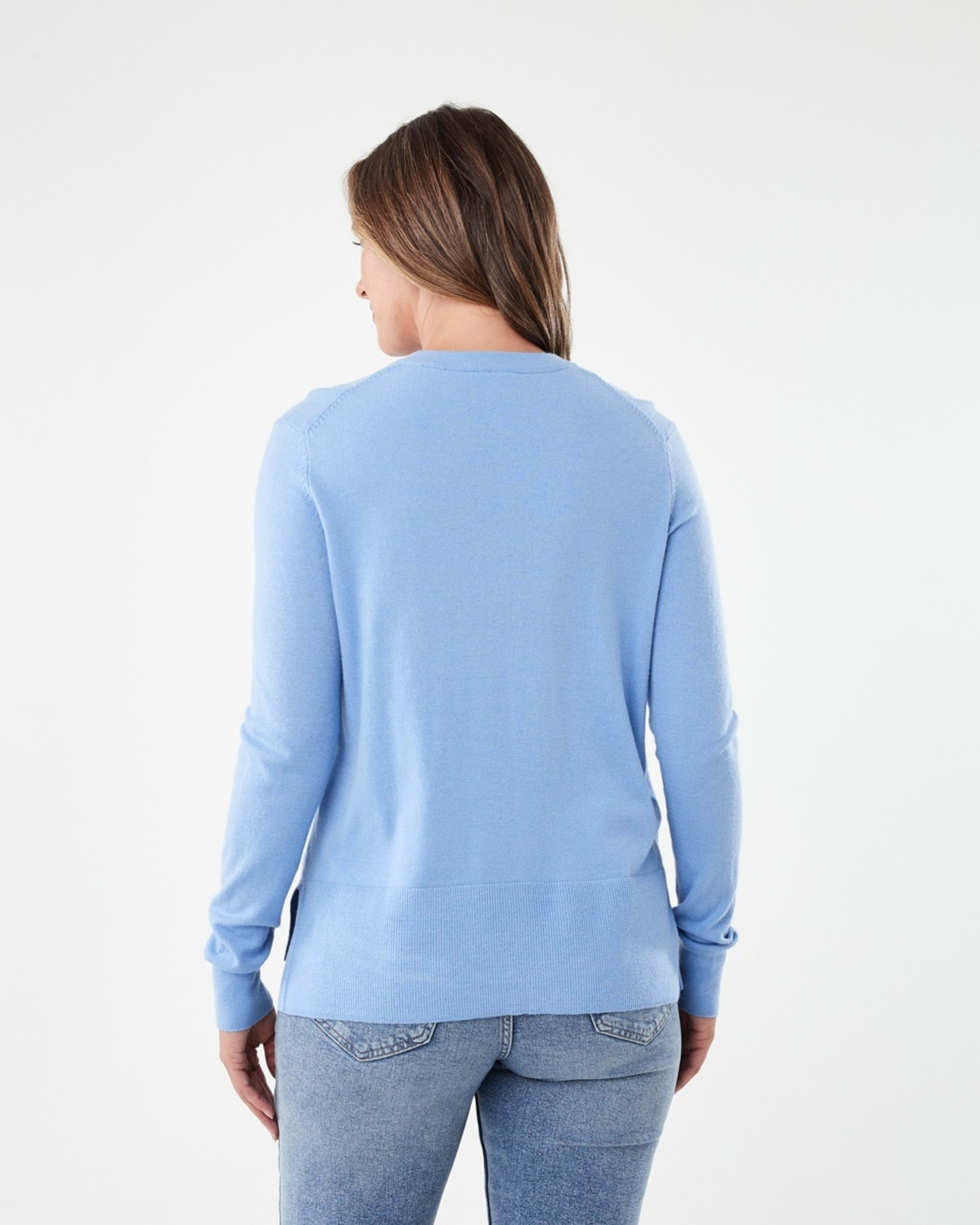 3 Crew Neck Lightweight Jumper Cornflower, 3 of 6