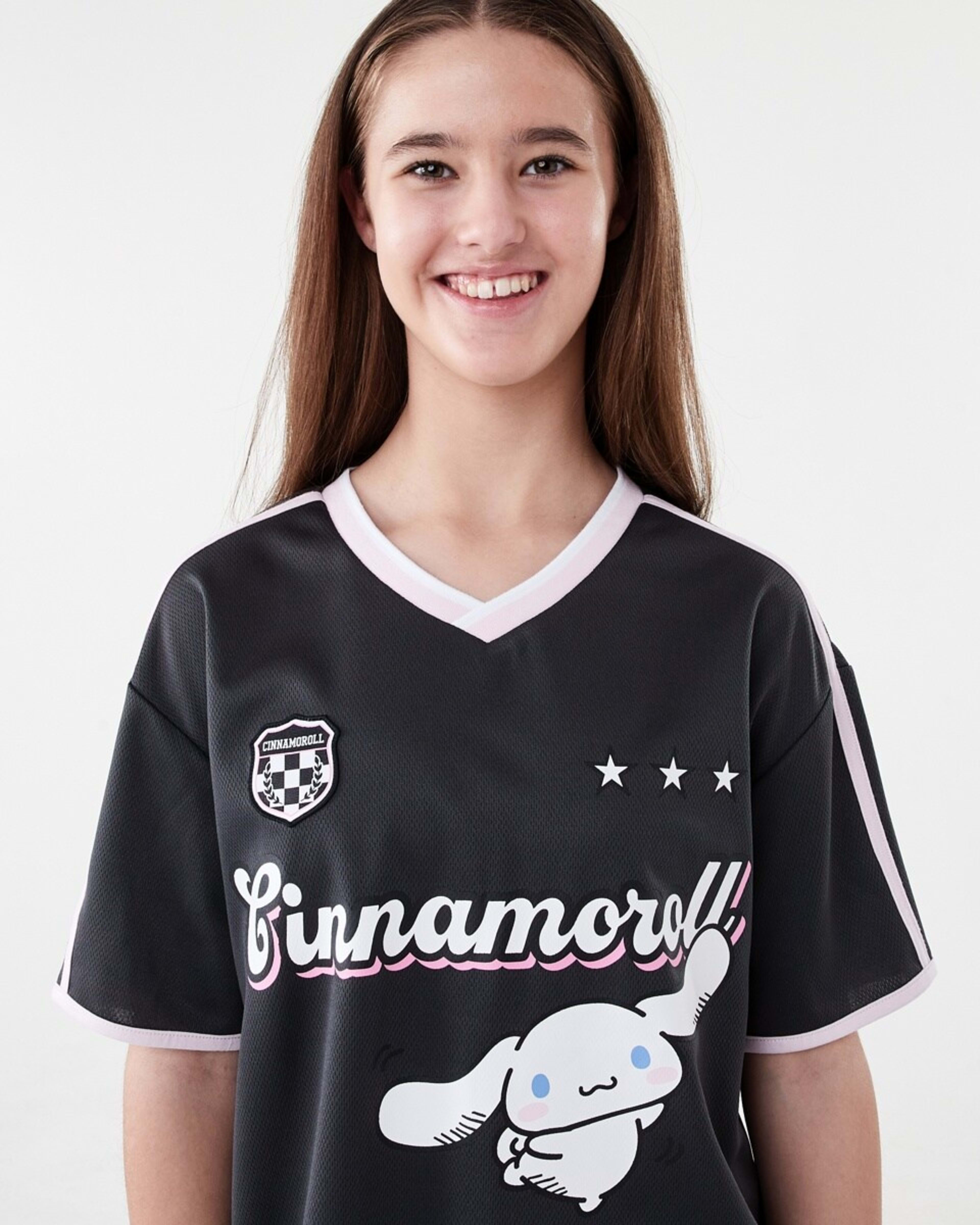 3 Cinnamoroll License Mesh V-Neck T-shirt Cinnamorol, 3 of 8