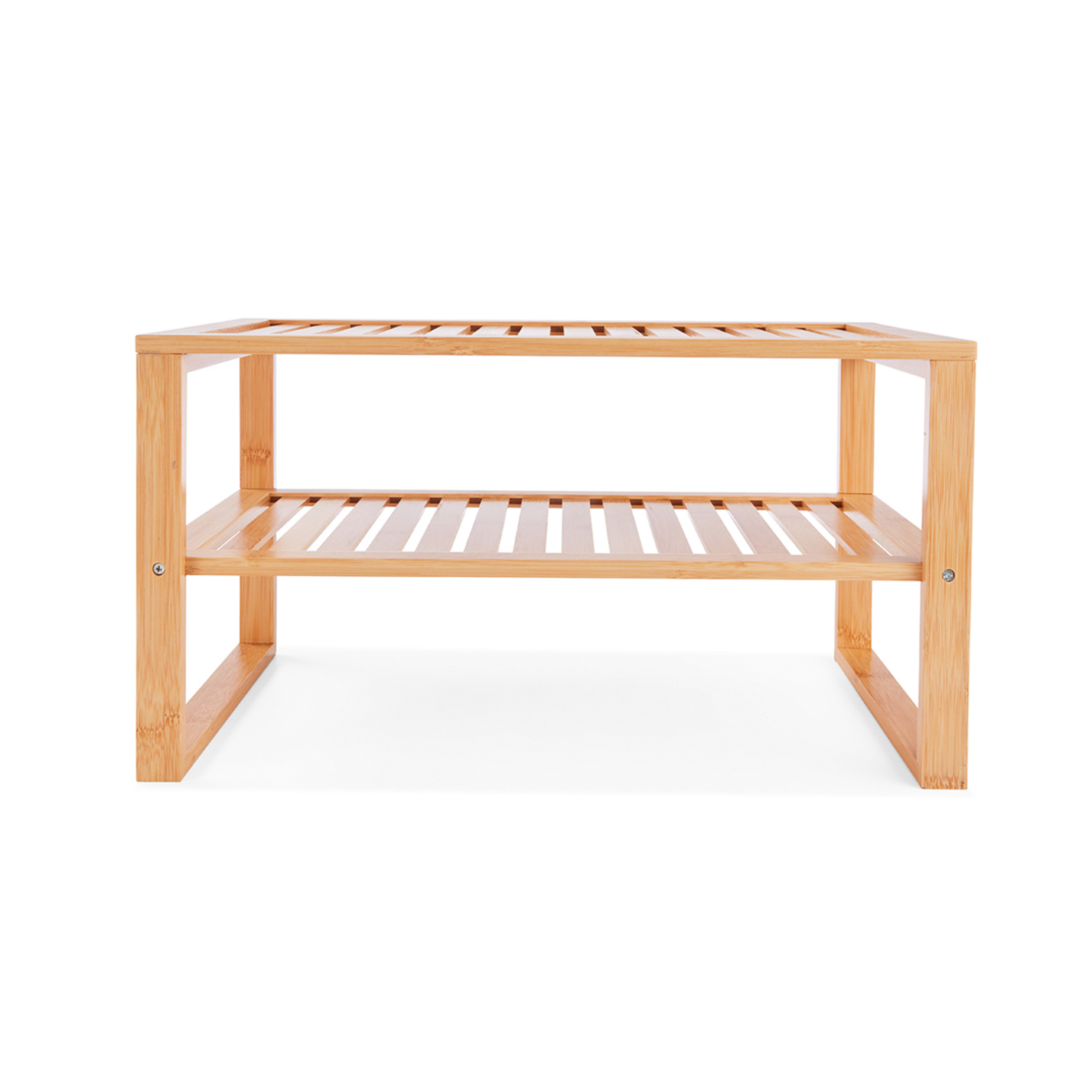 2 Tier Bamboo Pantry Shelf Kmart