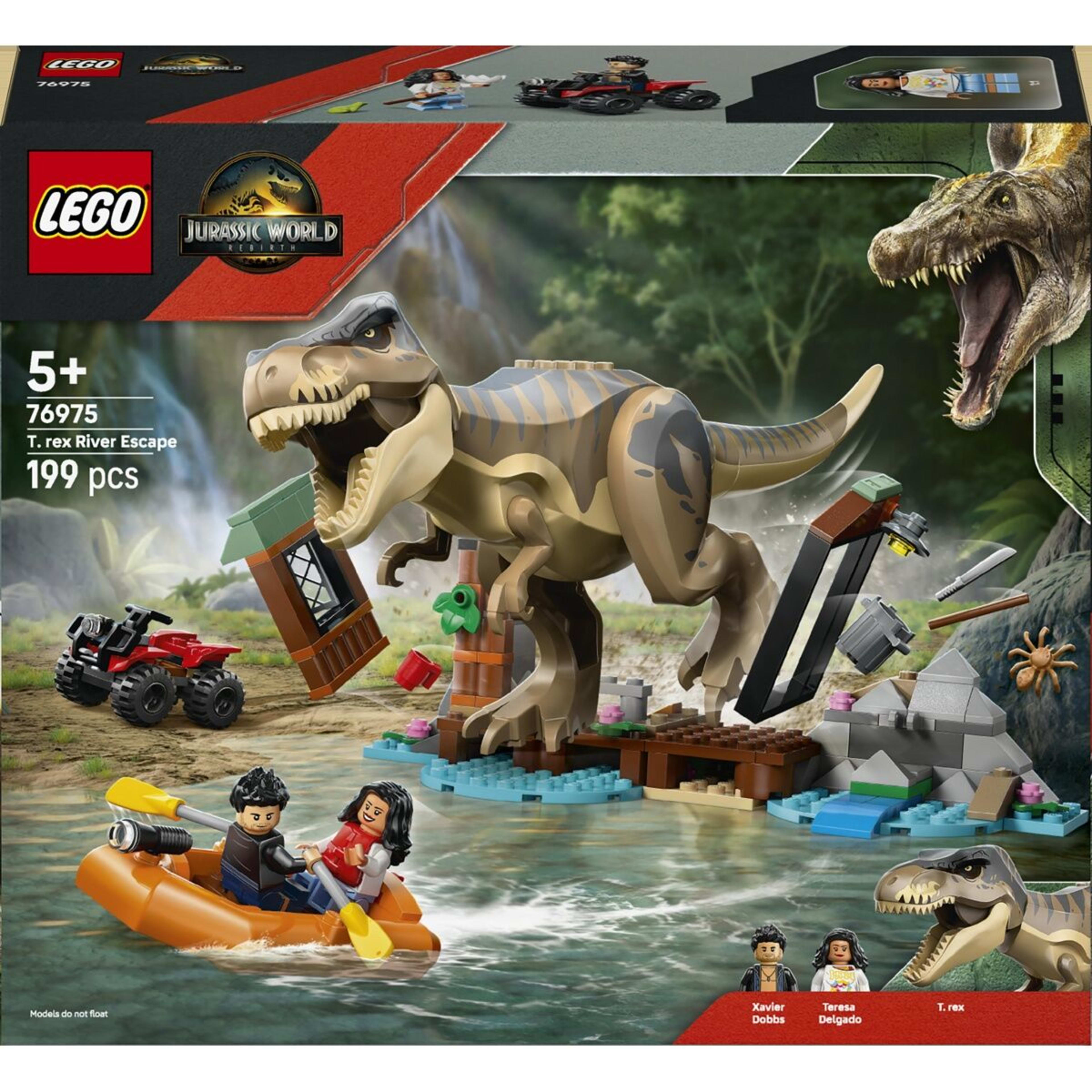 1 LEGO Jurassic World T. rex River Escape 76975
