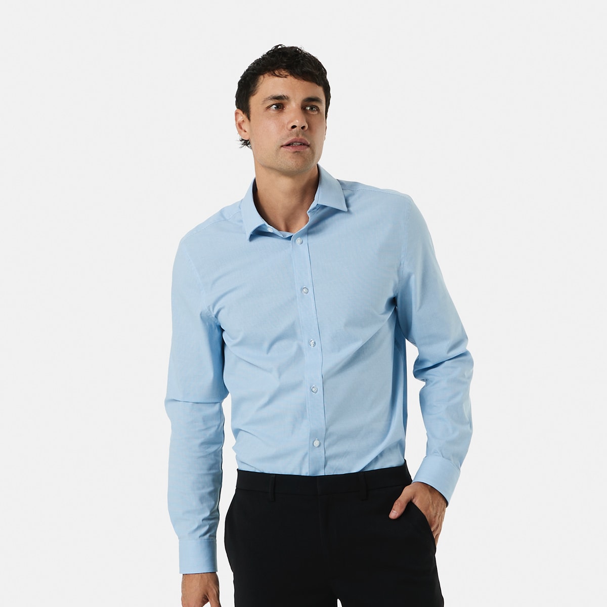Workwear Long Sleeve Business Shirt Kmart