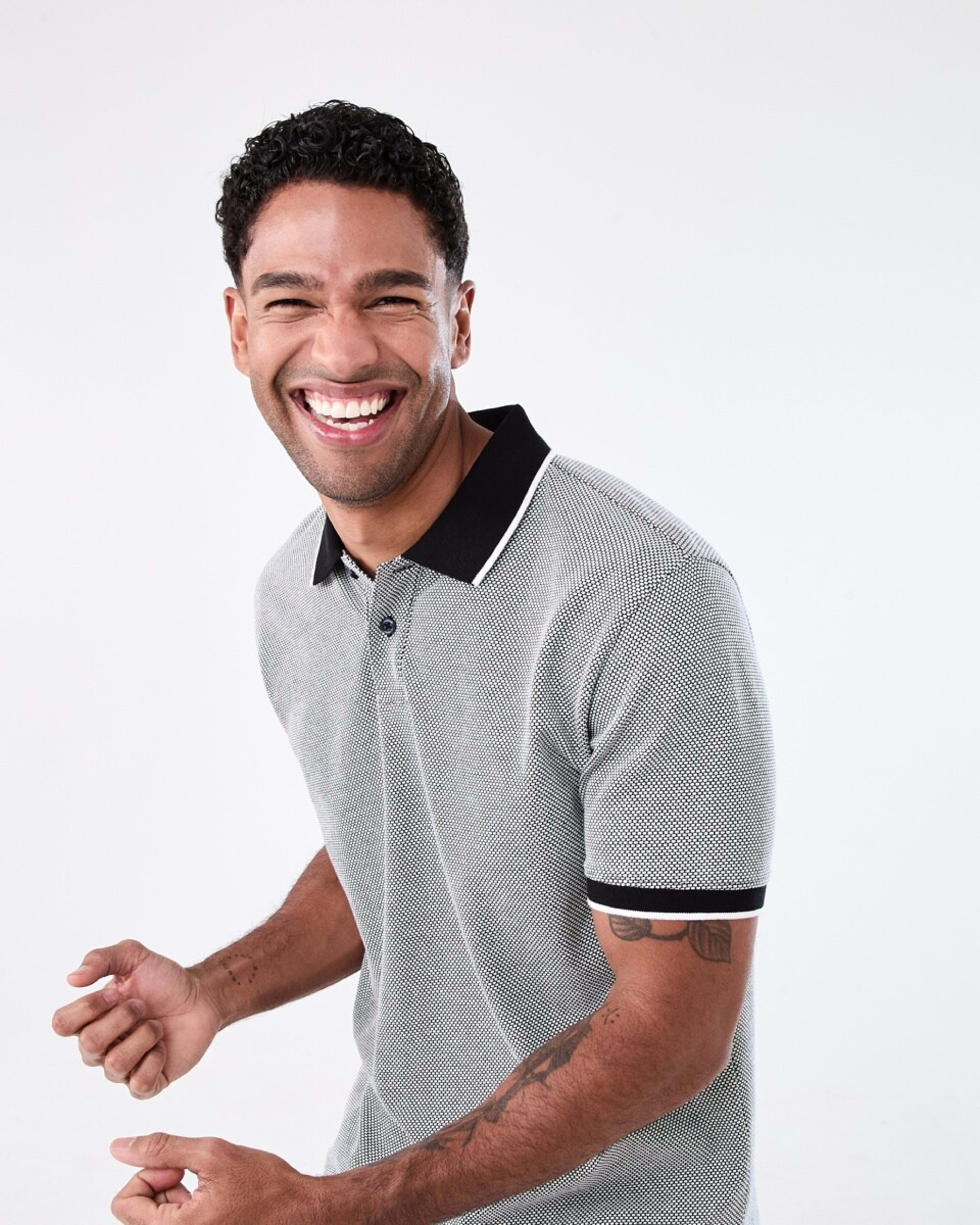 4 Jacquard Polo Shirt JACQUARD BLACK, 4 of 6