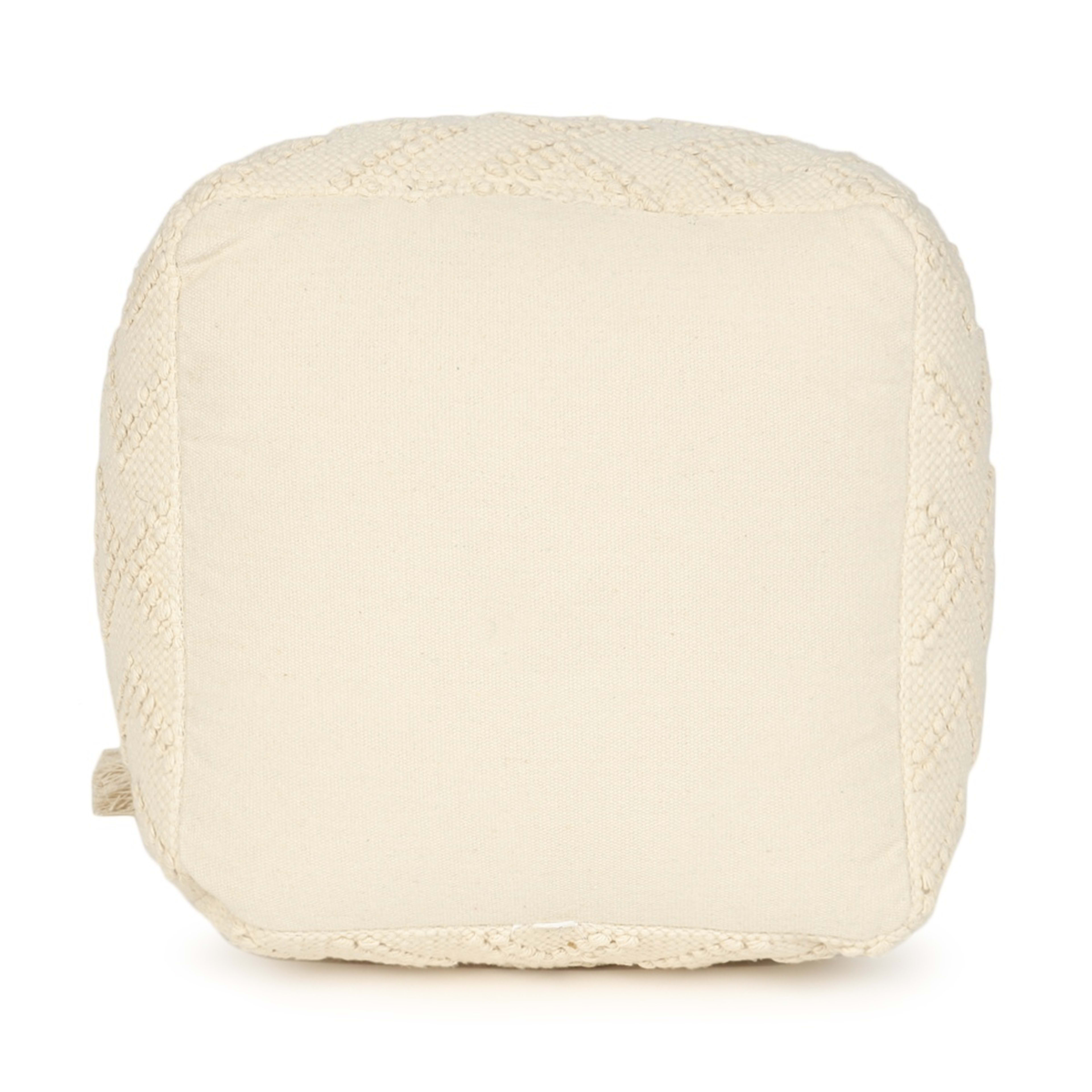 4 Faye Tassel Ottoman - Natural, 4 of 7