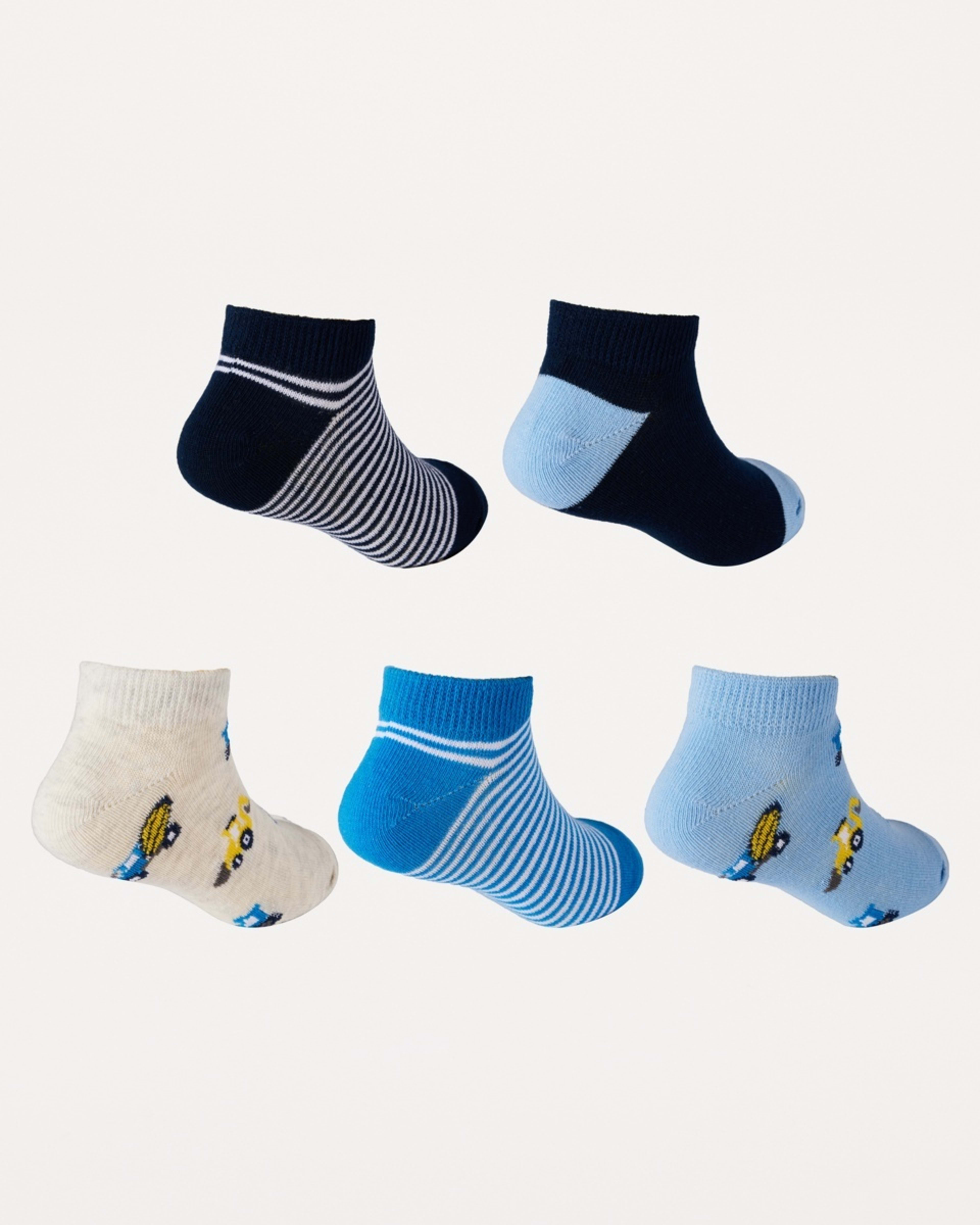2 5 Pack Trainer Socks BLUE DIGGERS, 2 of 3
