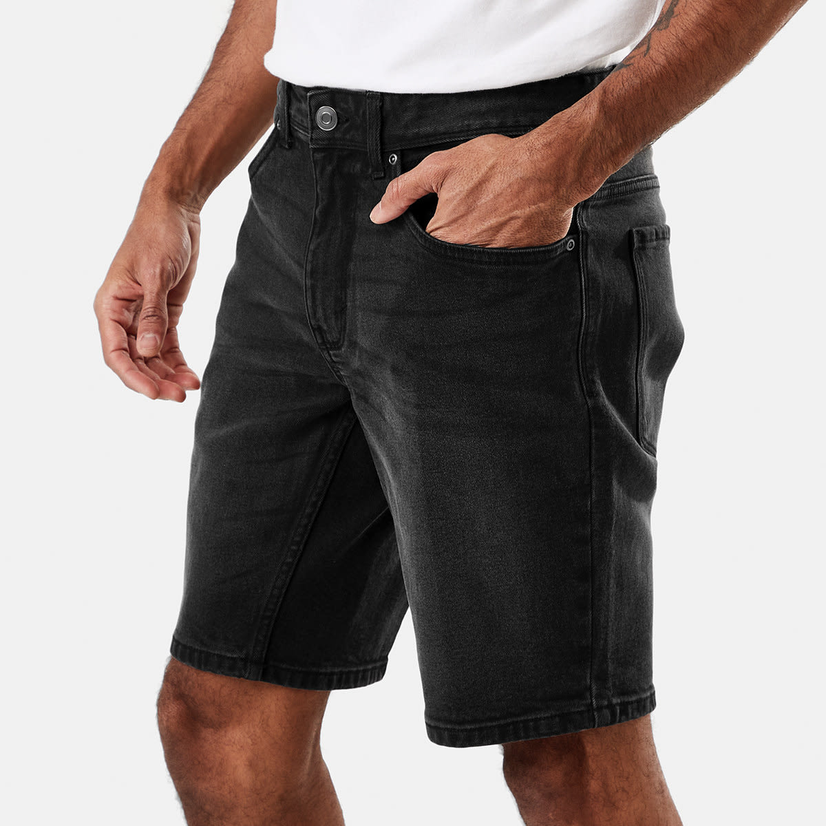 Slim Denim Shorts Kmart