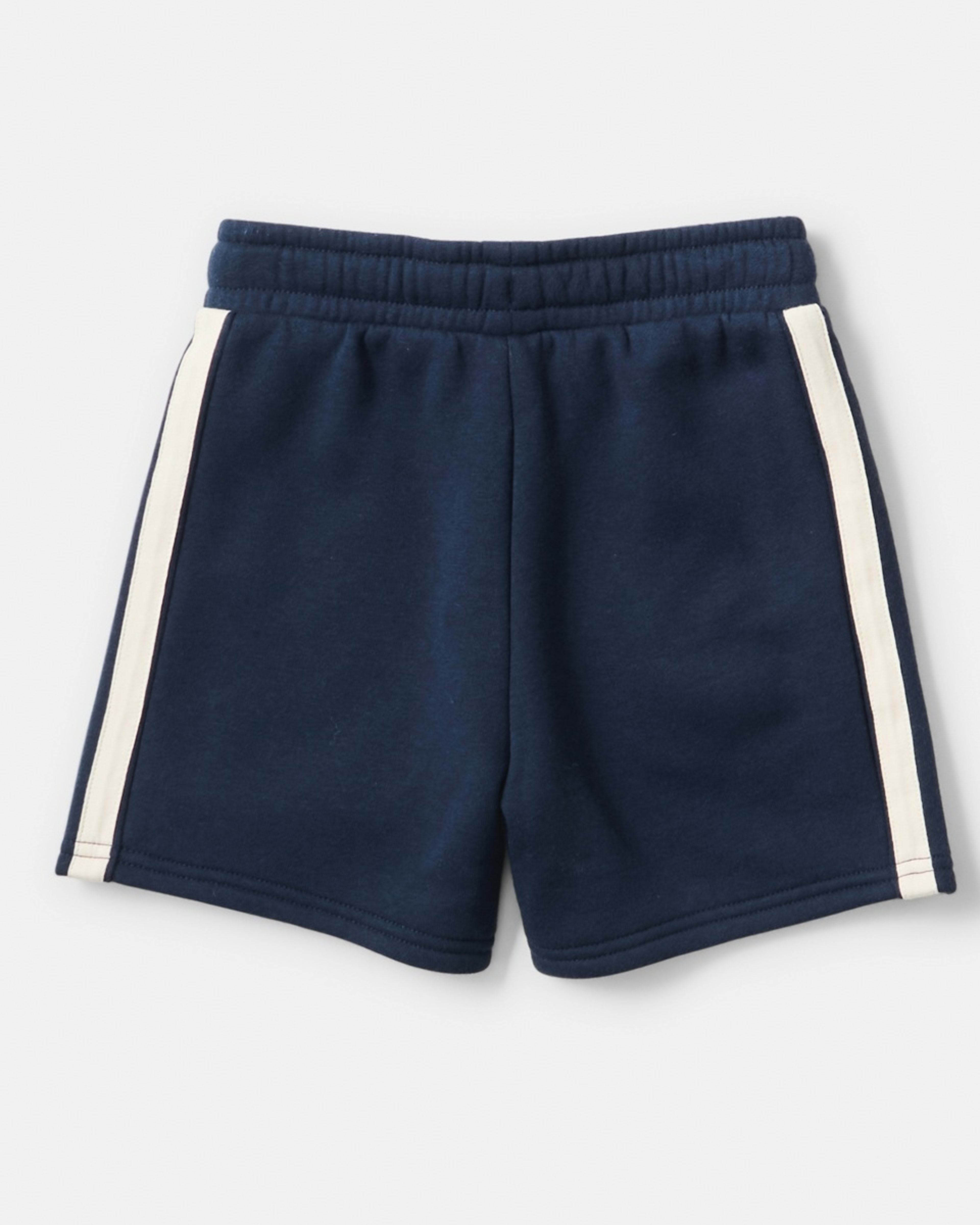 9 Stripe Knit Shorts Dress Navy, 9 of 9