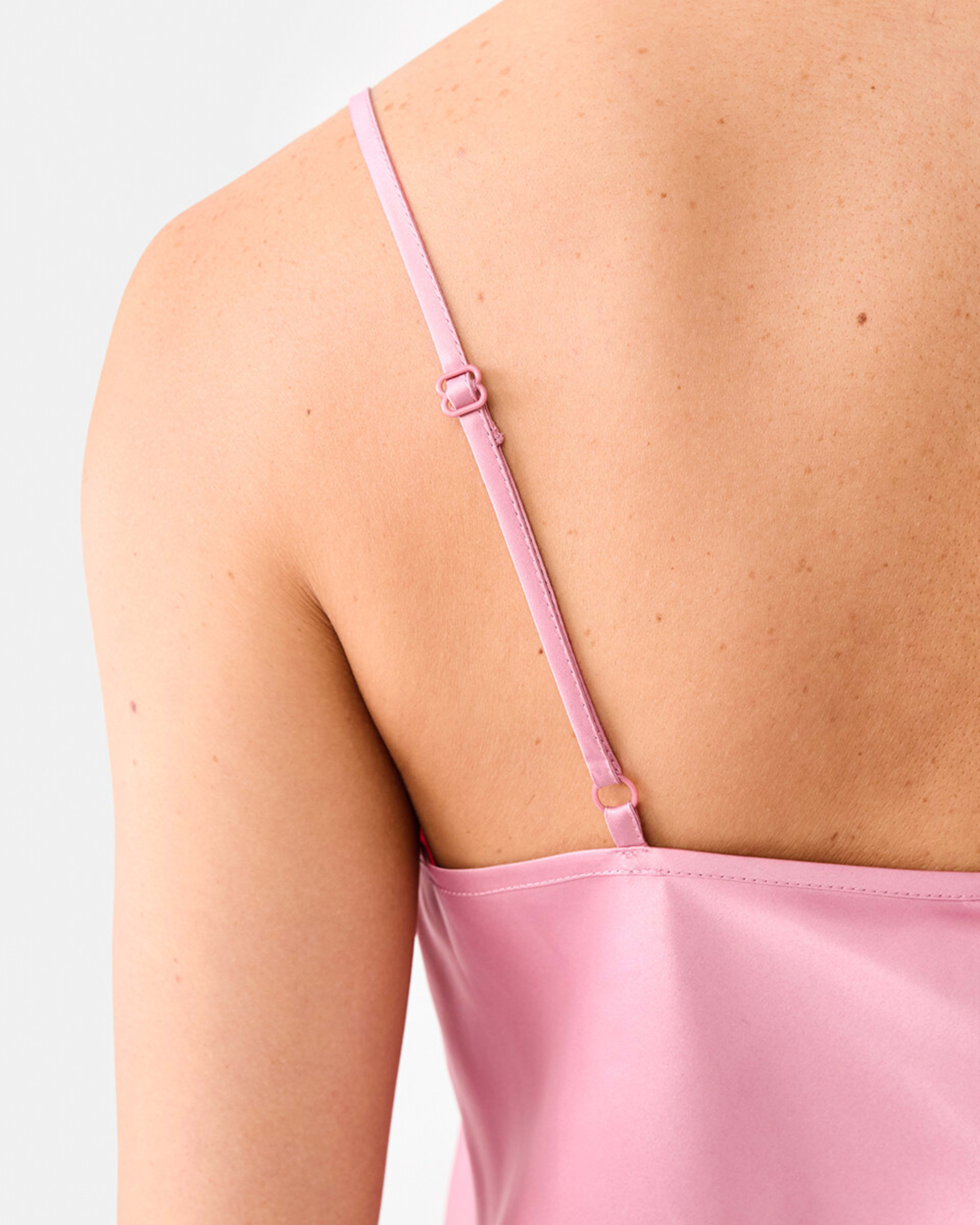 6 Satin Cami Nightie Sier Pink, 6 of 8