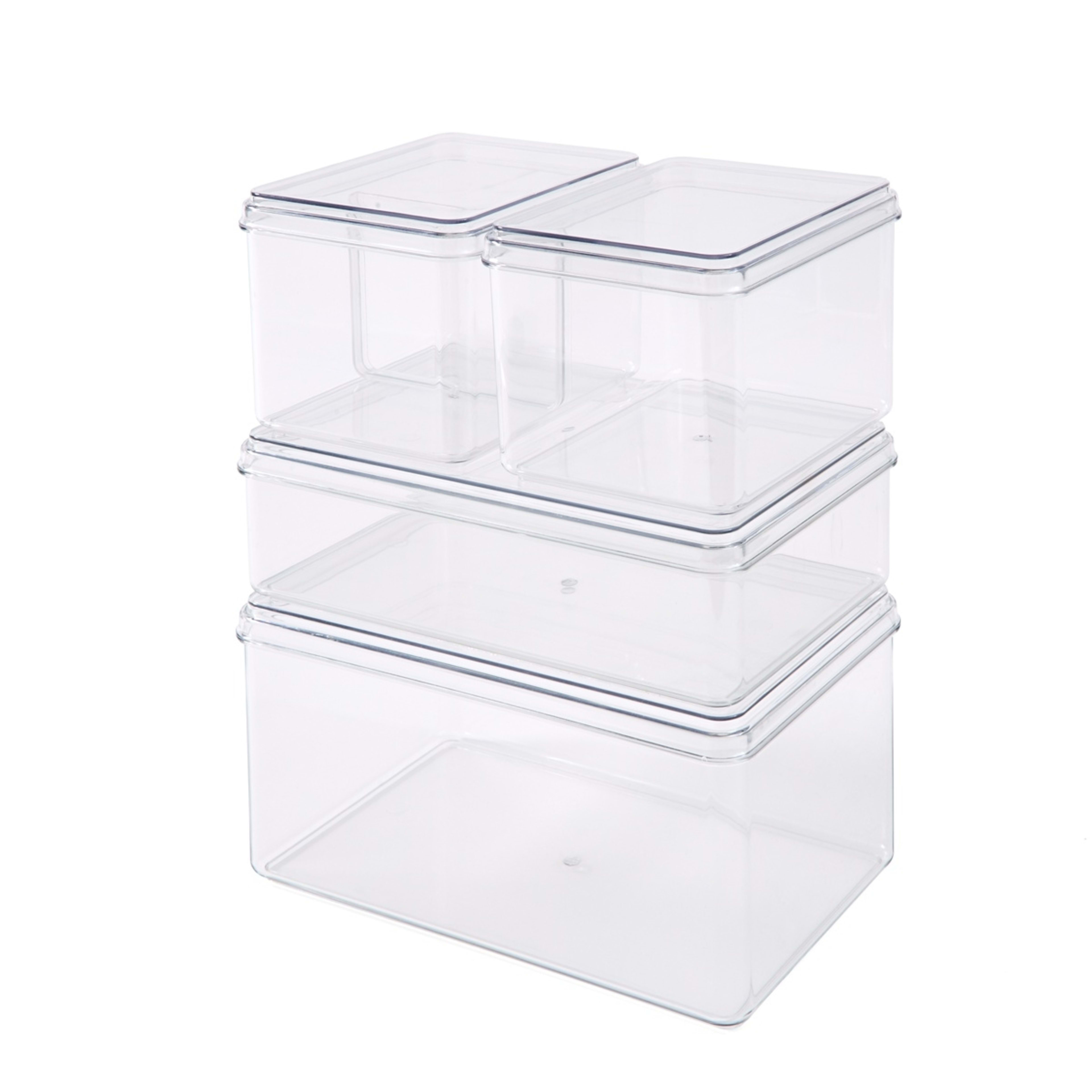 3 Set of 4 Pantry Storage Containers with Lids, 3 of 10