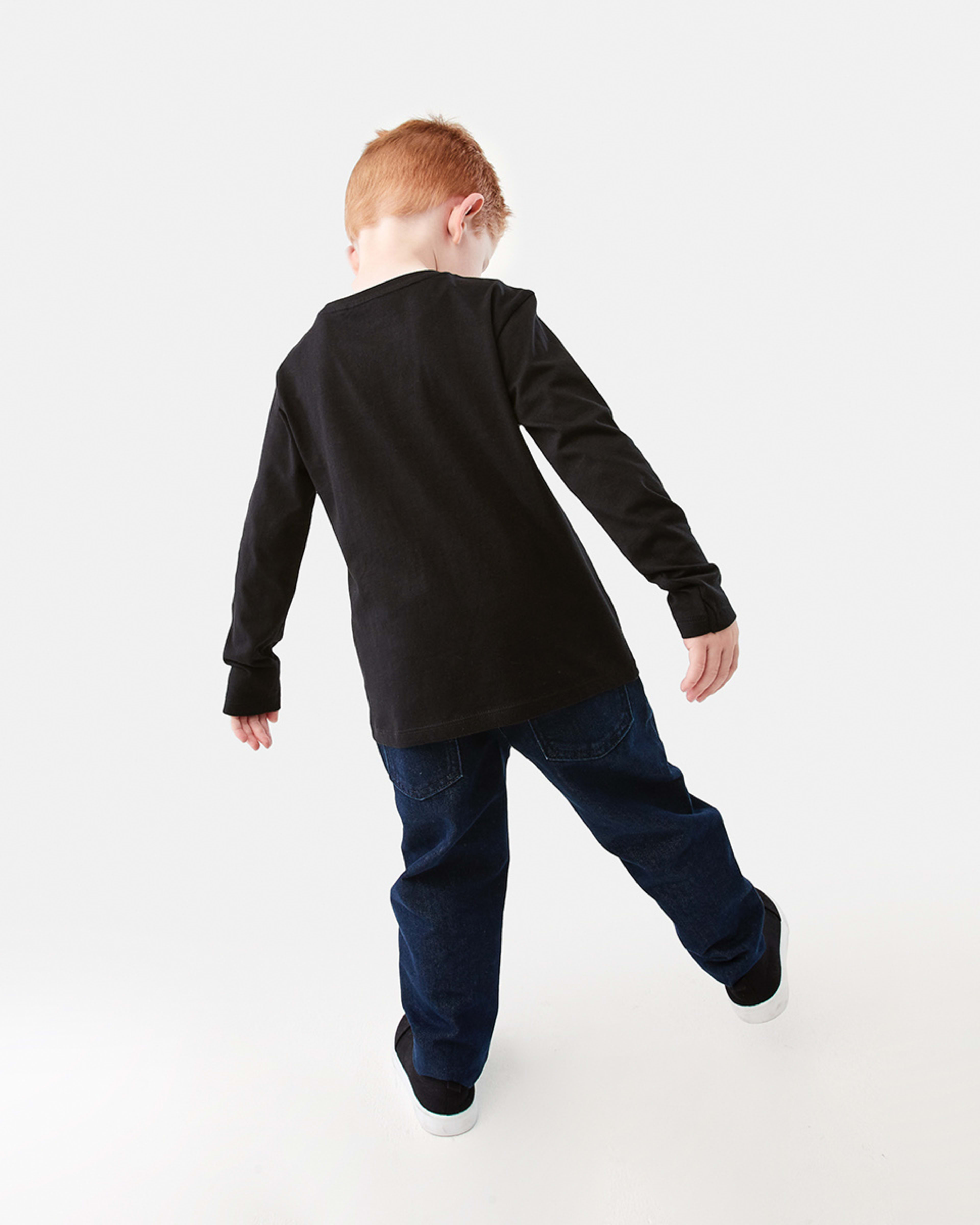 6 Long Sleeve Print T-shirt Black Dino, 6 of 8