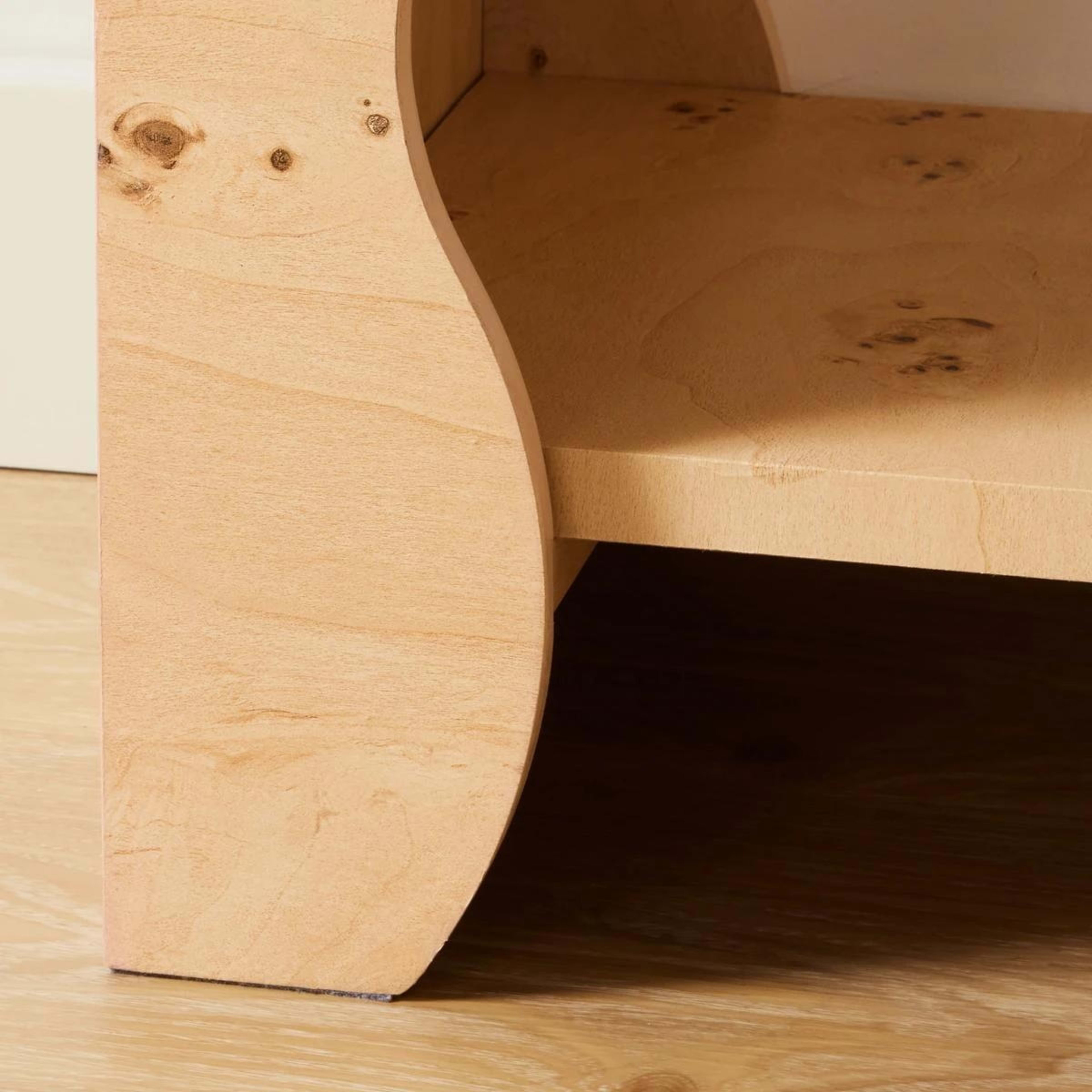 7 Burlwood Look Hall Table, 7 of 7