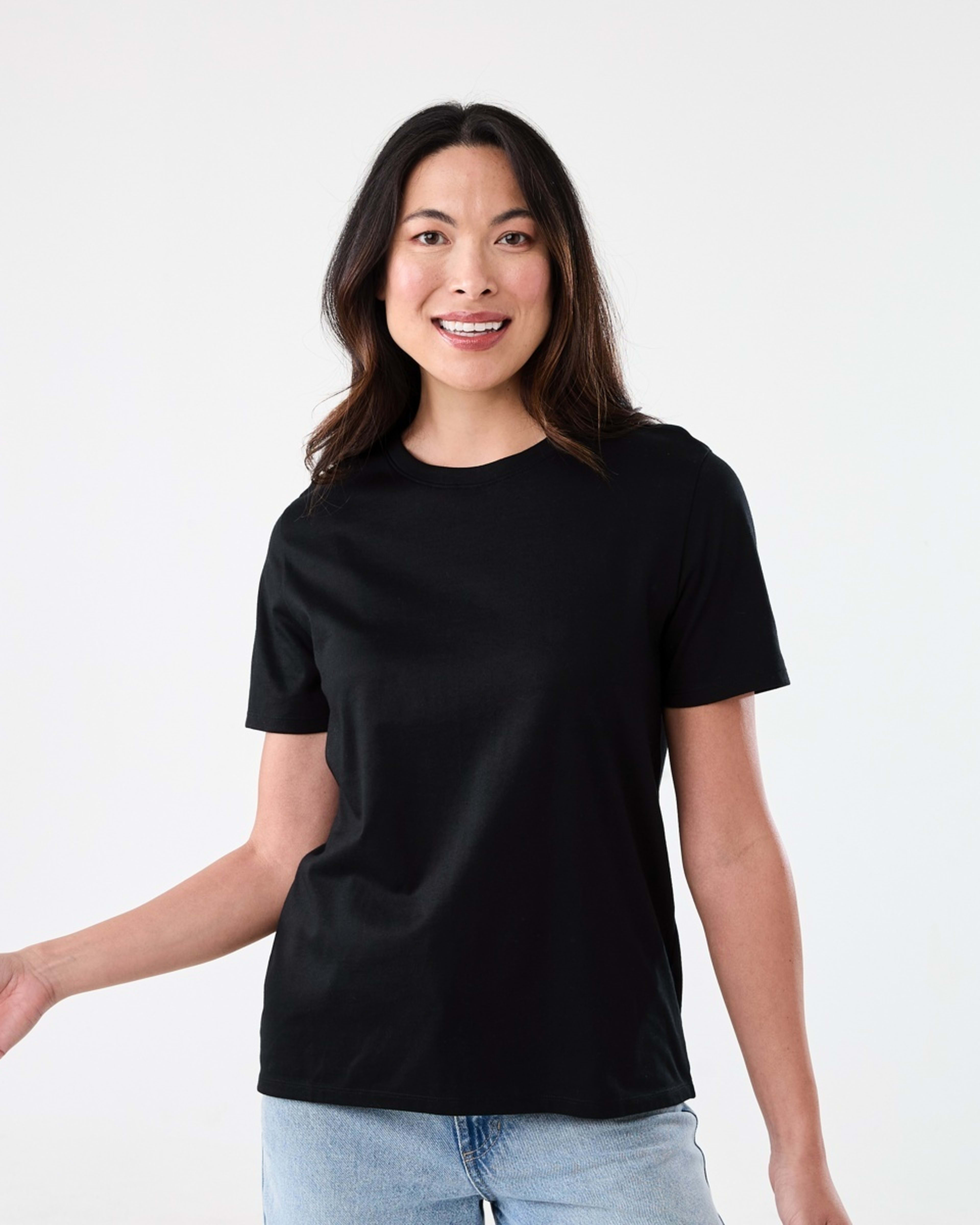 1 Short Sleeve Australian Cotton T-shirt BLACK