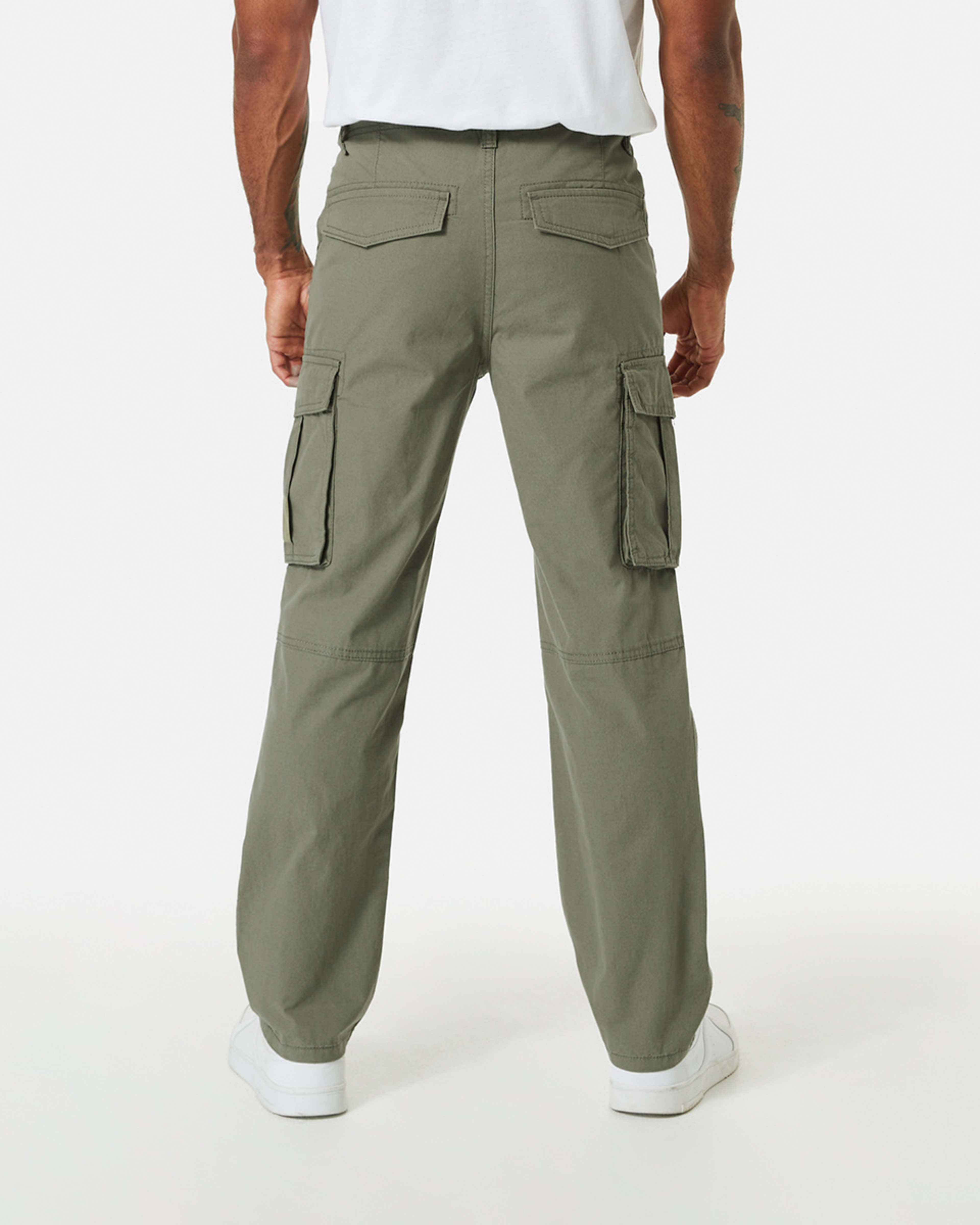 3 Regular Cargo Pants Army Green, 3 of 6