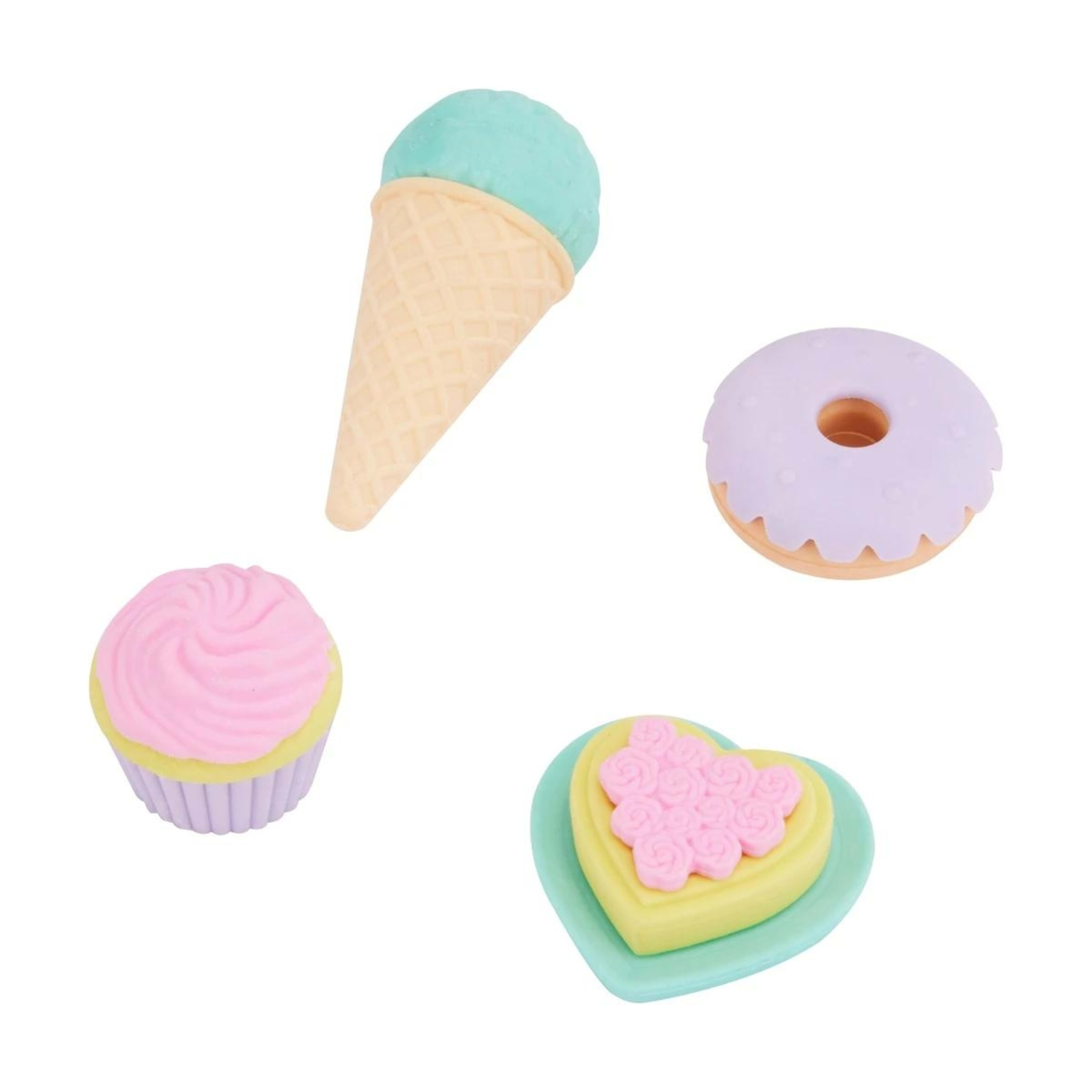 2 4 Pack 3D Erasers - Assorted, 2 of 7