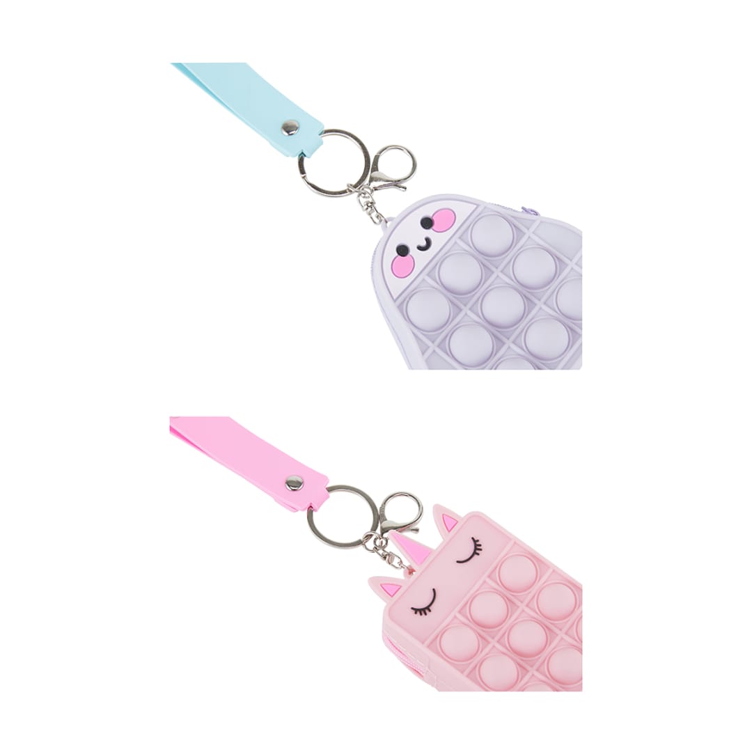 Keyring Popper Coin Purse Assorted Kmart